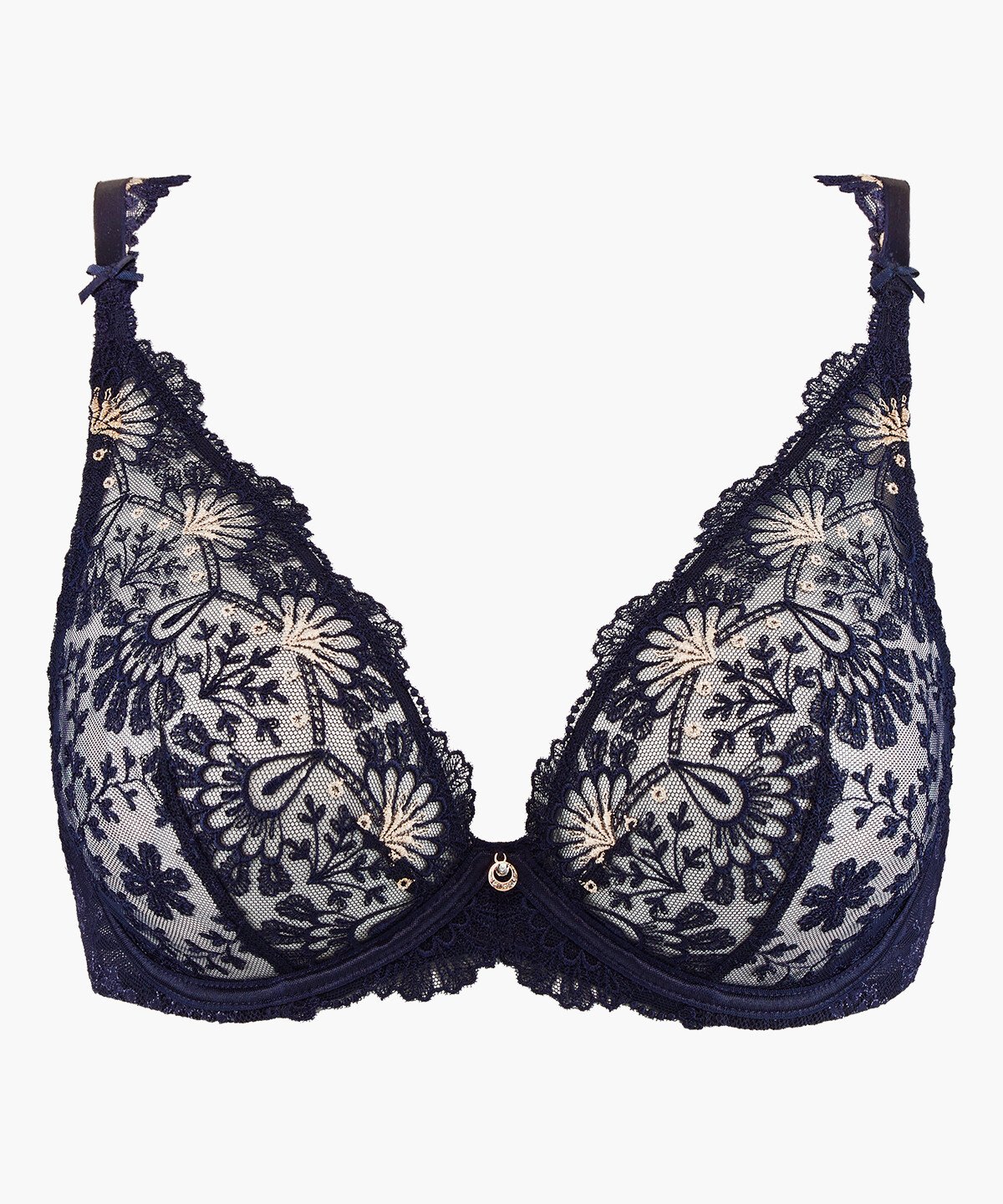 A la folie kohl black underwired triangle bra Bleu Aubade Women