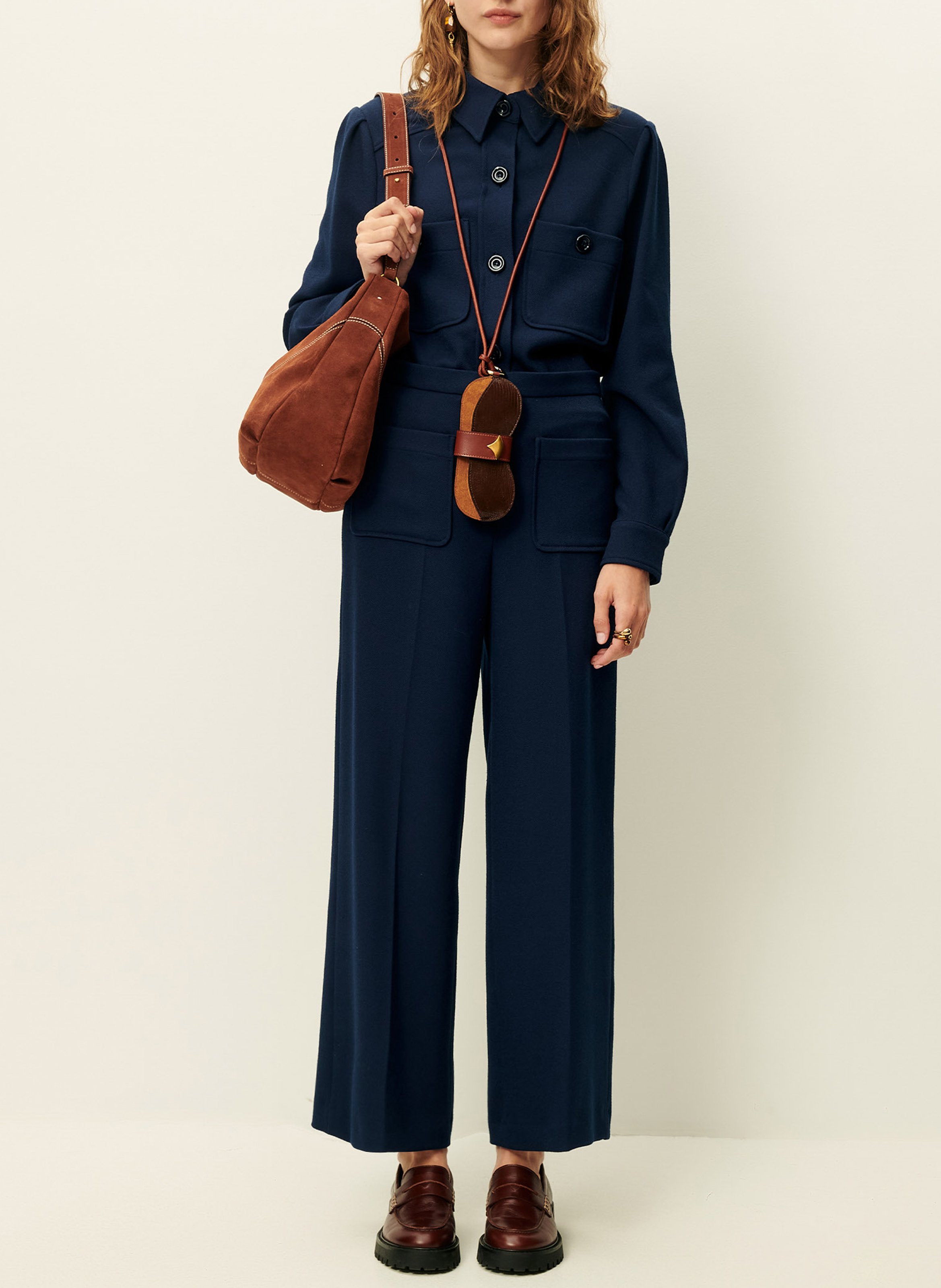 Chemise col classique droite SESSUN Bleu