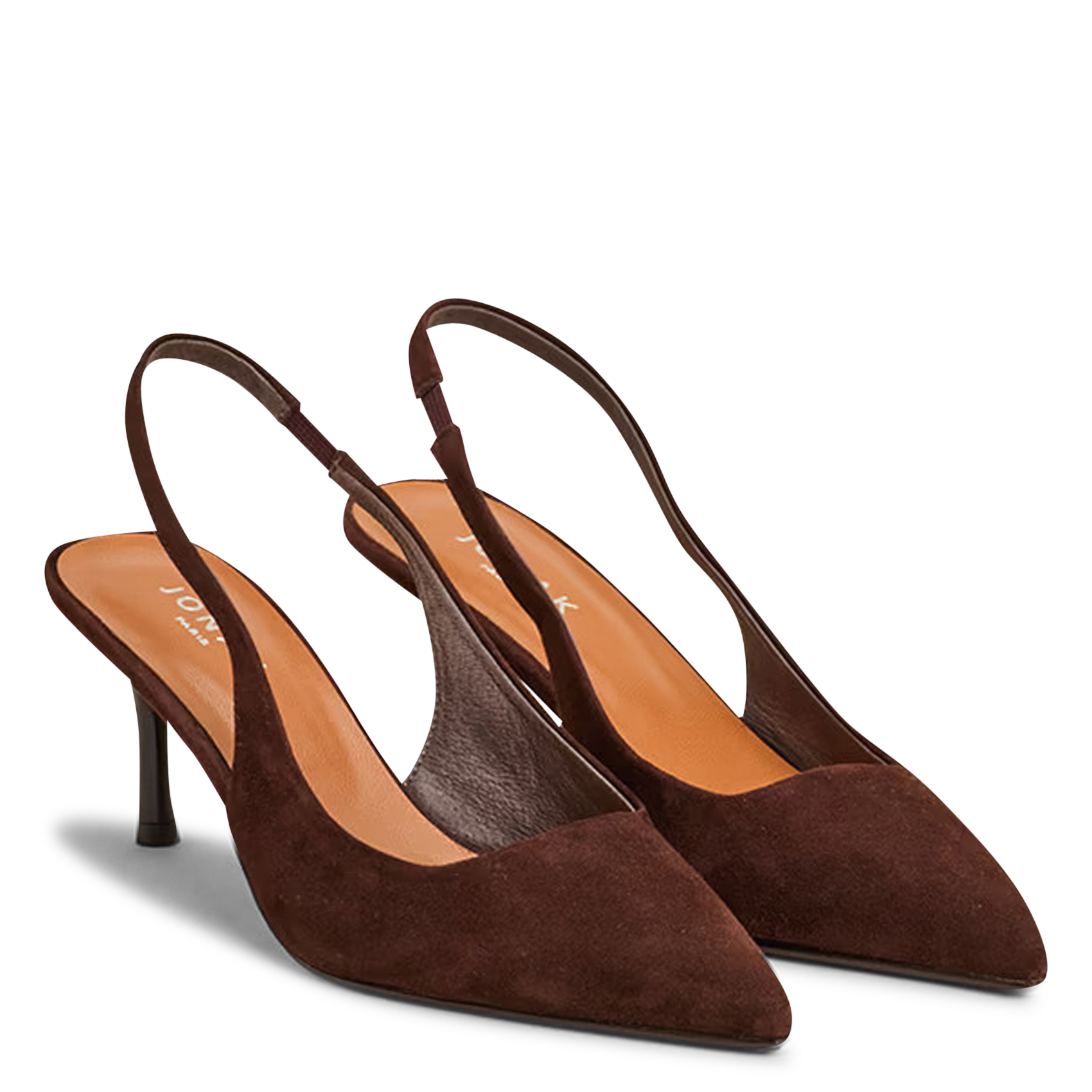 Suede high heels JONAK Brown