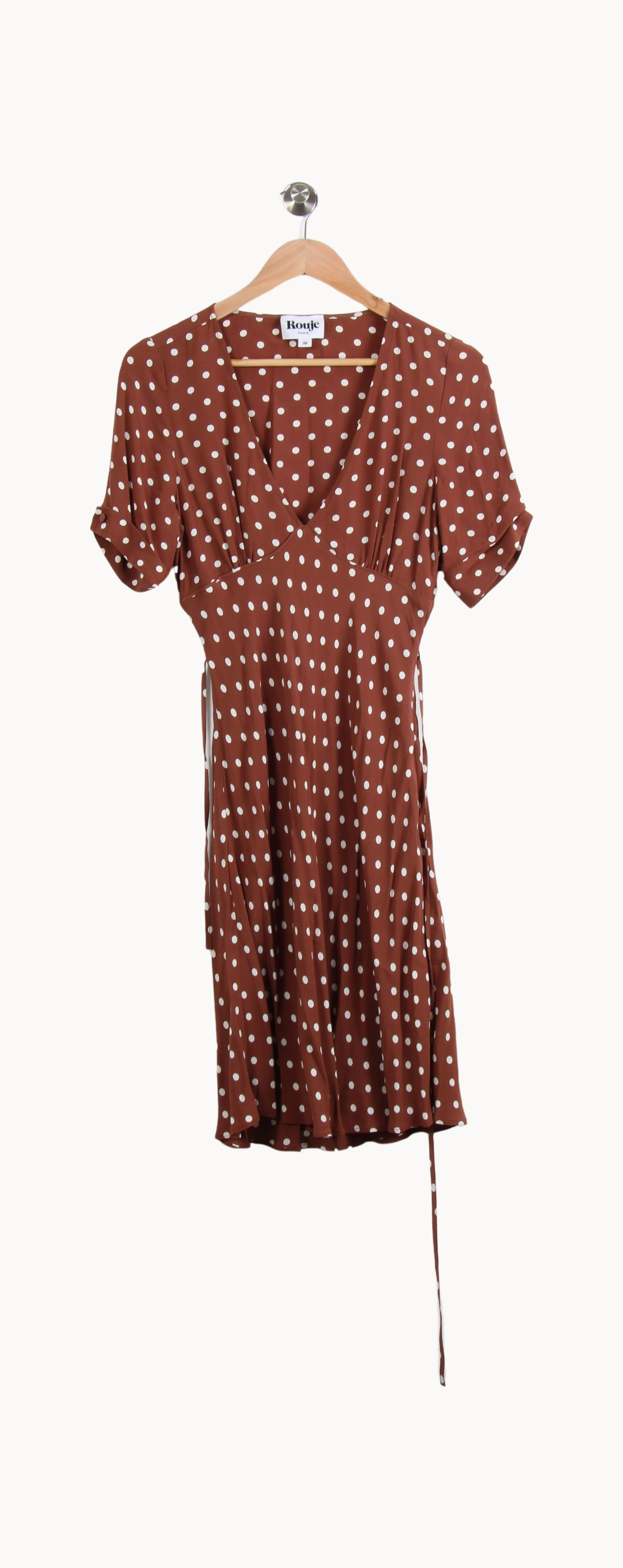 Midi dress ROUJE - Seconde Main Brown