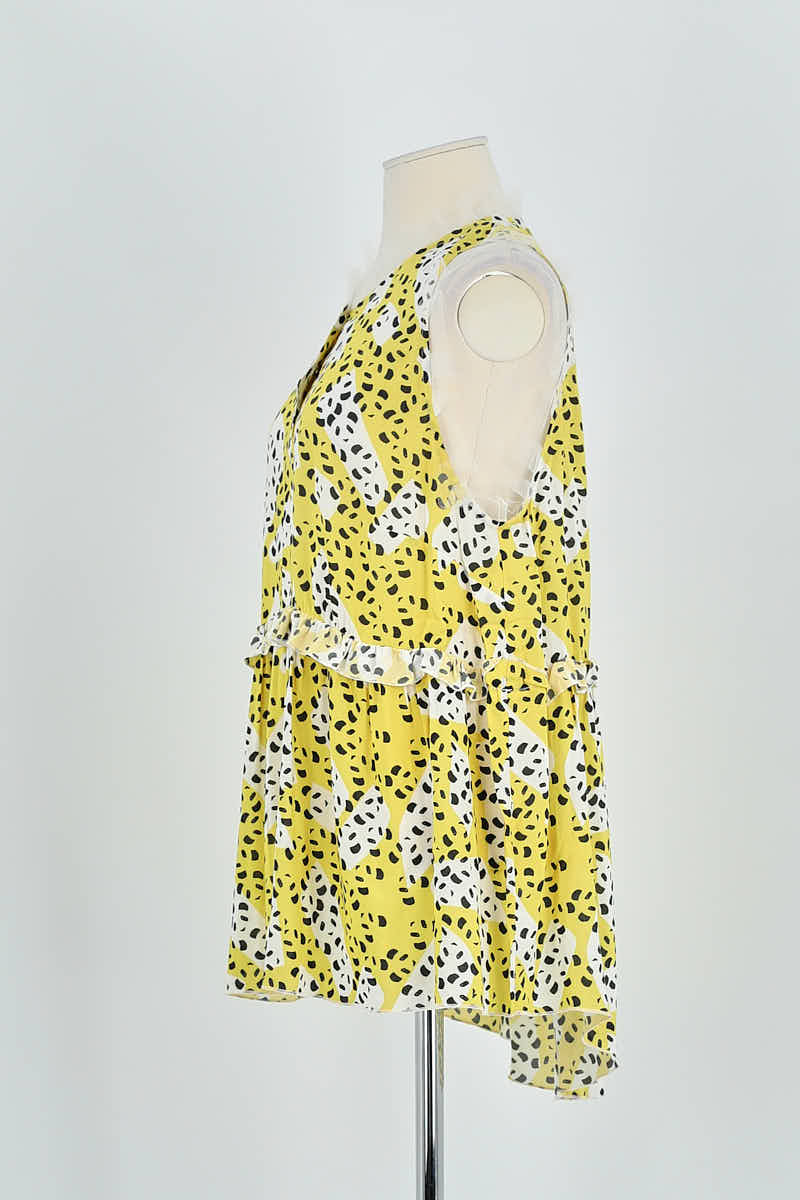 Azawood sleeveless top HEIMSTONE - Seconde Main Yellow