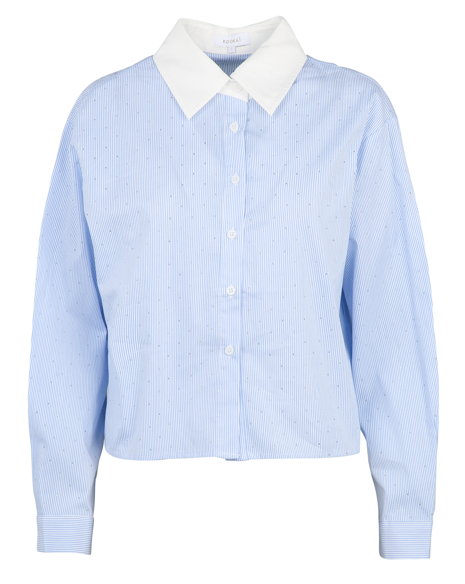 Striped cotton shirt KOOKAI Blue