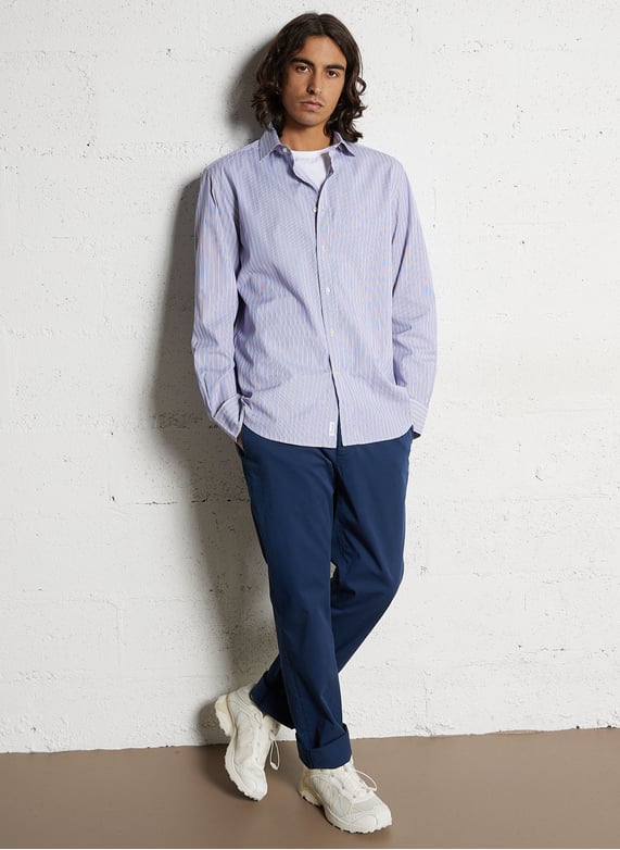 Bobhoedje - katoenblend | Blauw by FACONNABLE Bobhoedje - katoenblend Blauw