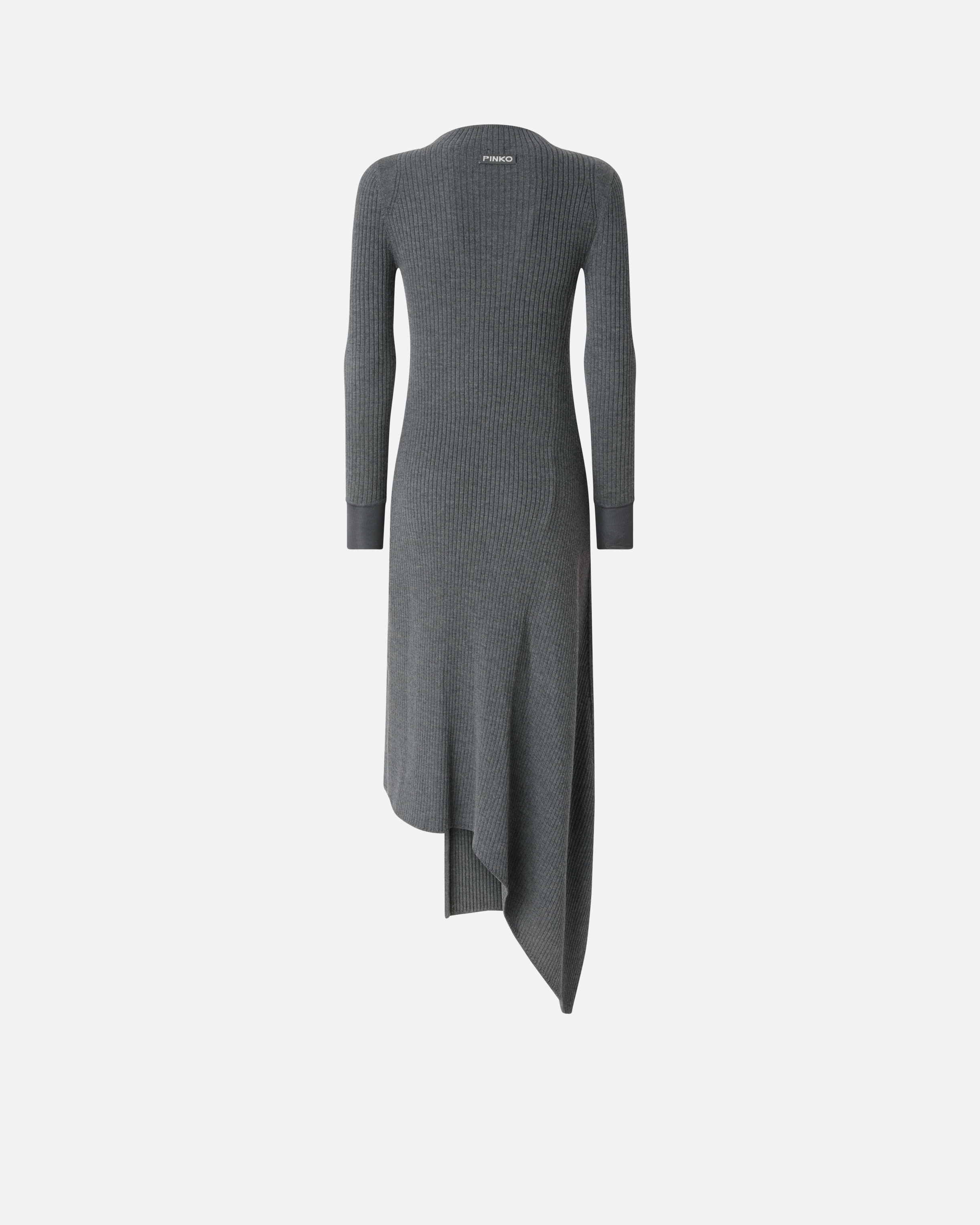 Ribbed Knit Dress PINKO Grey