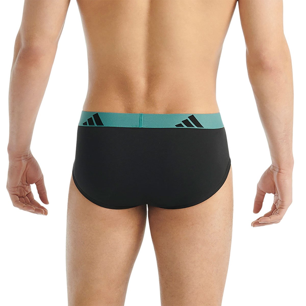 Set of 3 men's active flex cotton adidas sport briefs ADIDAS UNDERWEAR Black