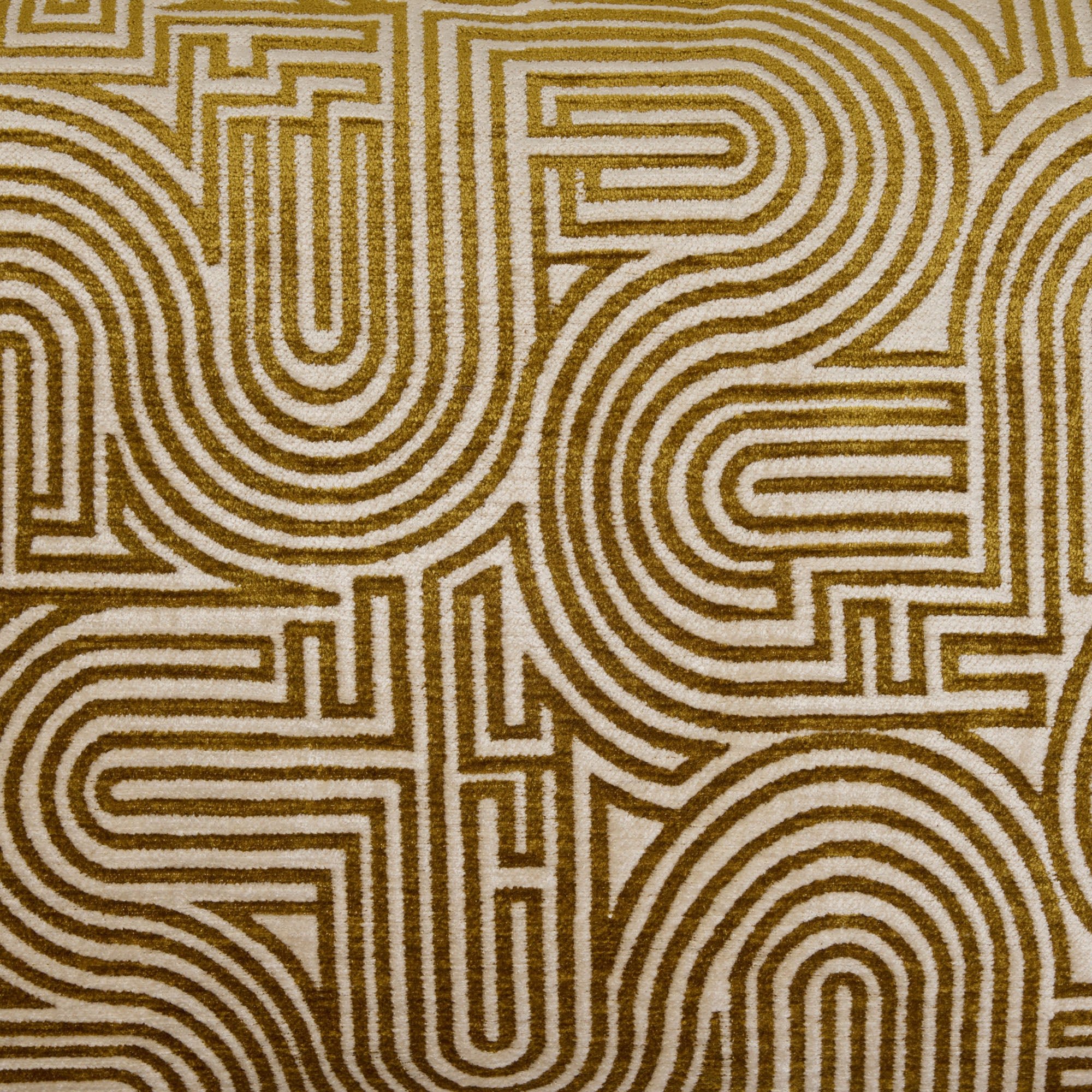 Housse de coussin en chenille 40x60 cm MADURA Jaune