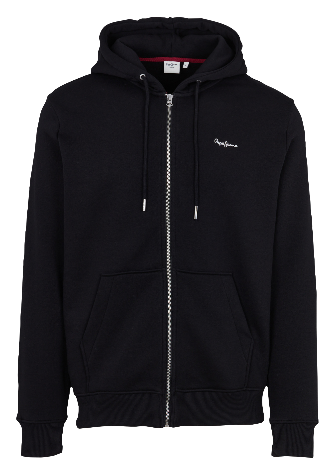 Sweat droit uni à capuche PEPE JEANS Noir