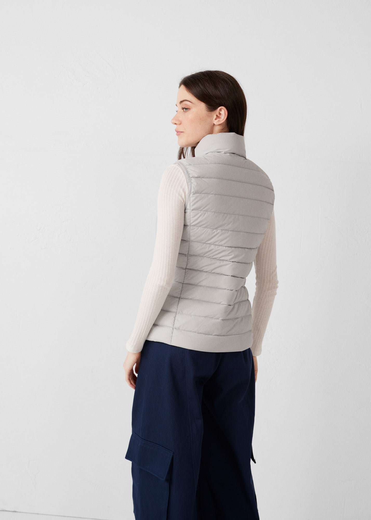 Stretch sleeveless down jacket Grenada JOTT Grey