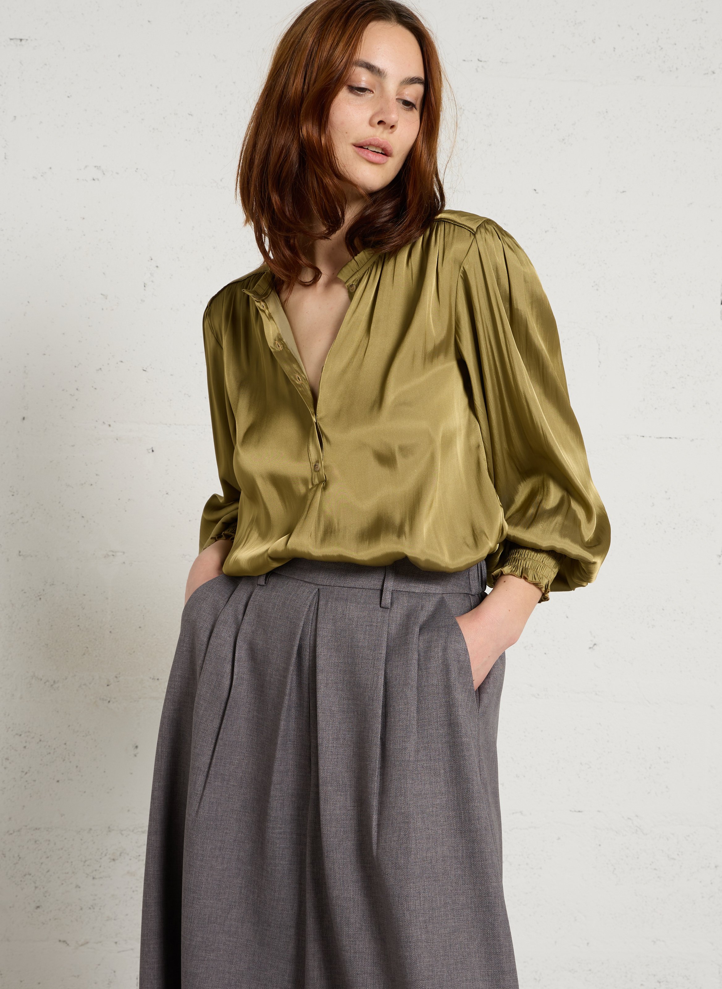 Top met ronde hals MAISON 123 Groen