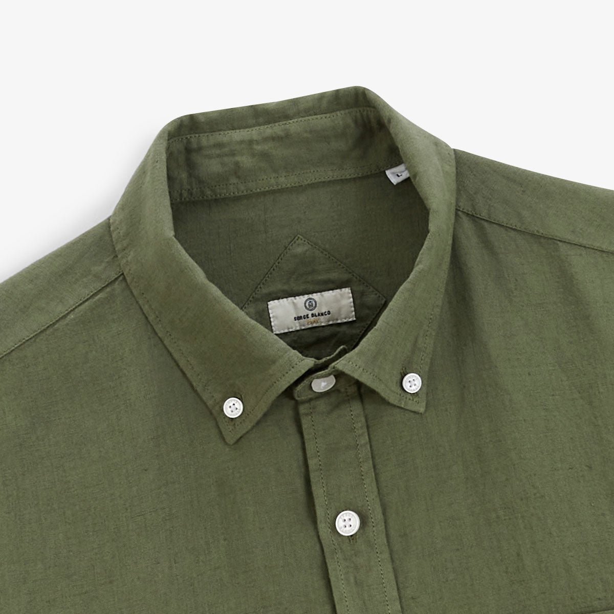 Long-sleeve shirt with chest pocket SERGE BLANCO Green