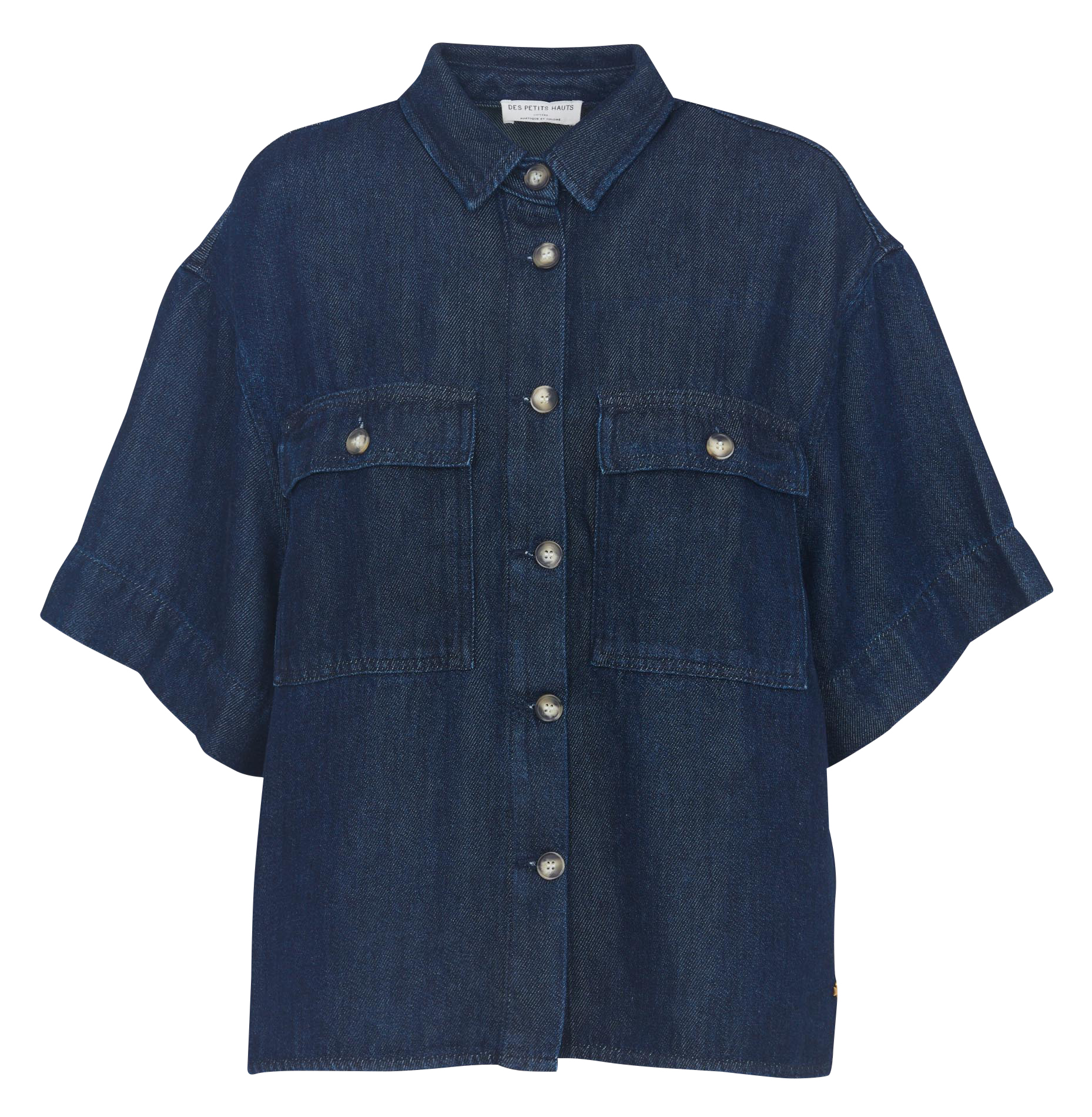 Chemise en denim oversize  DES PETITS HAUTS Bleu