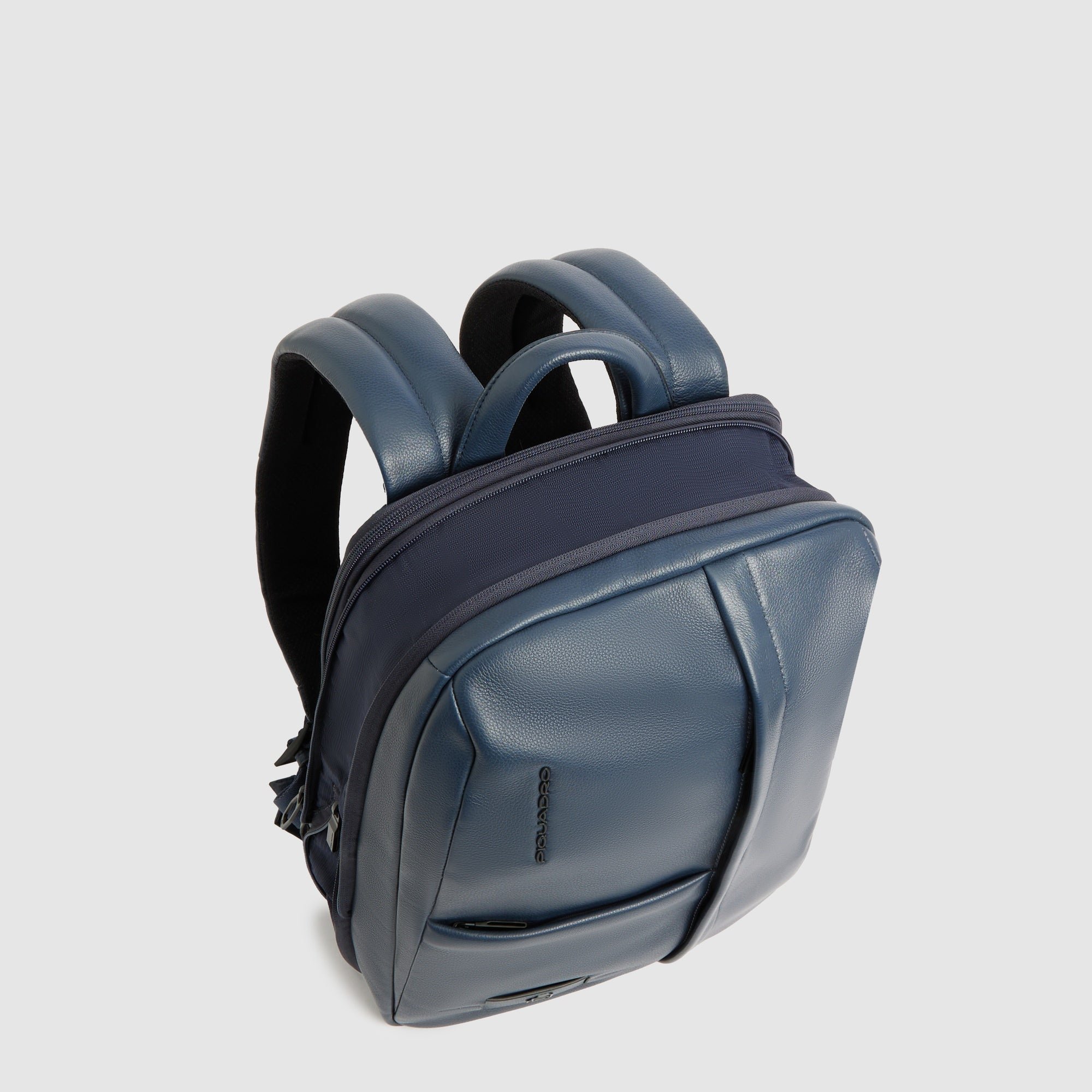 Expandable 14" laptop backpack PIQUADRO Blue
