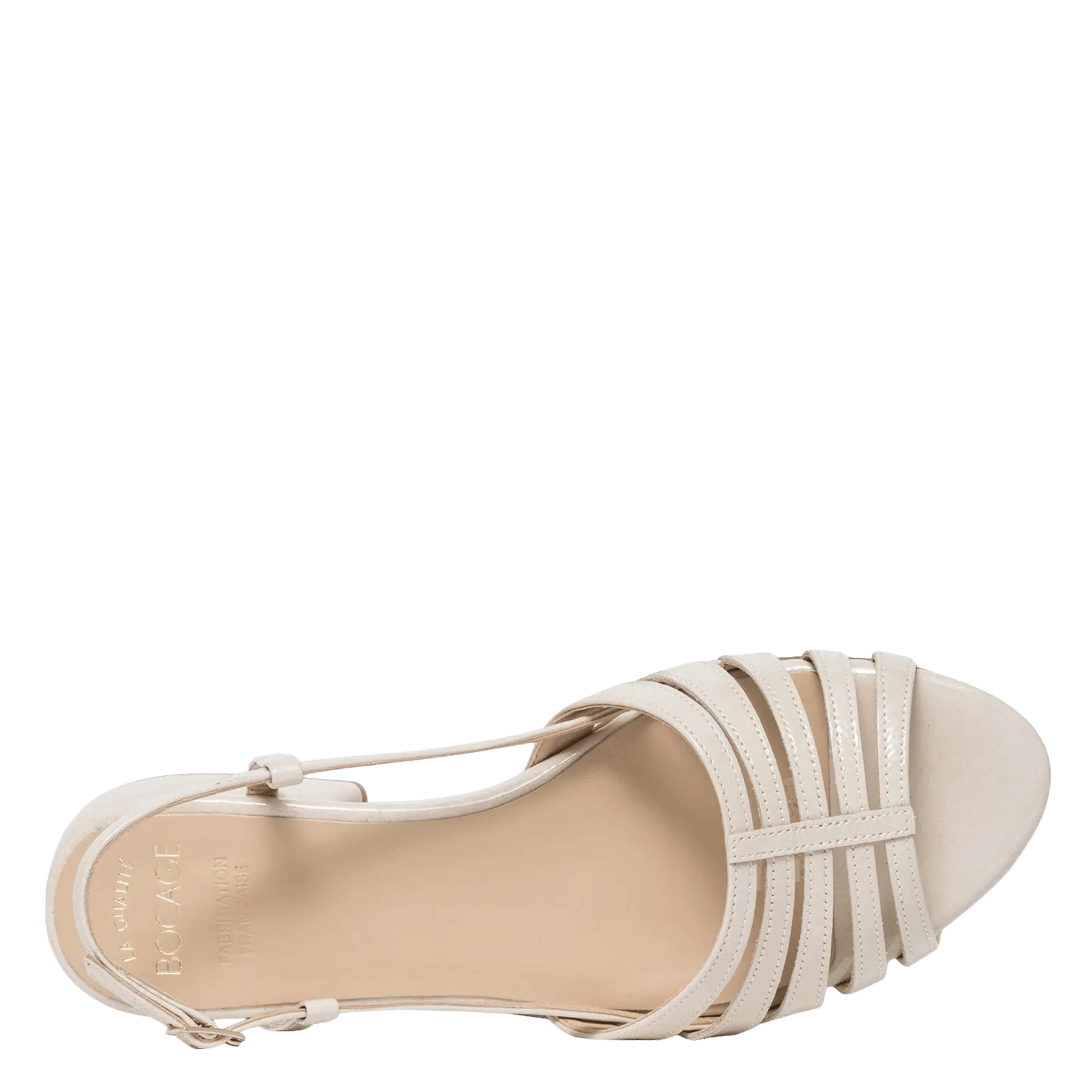 Leren sandalen BOCAGE Wit