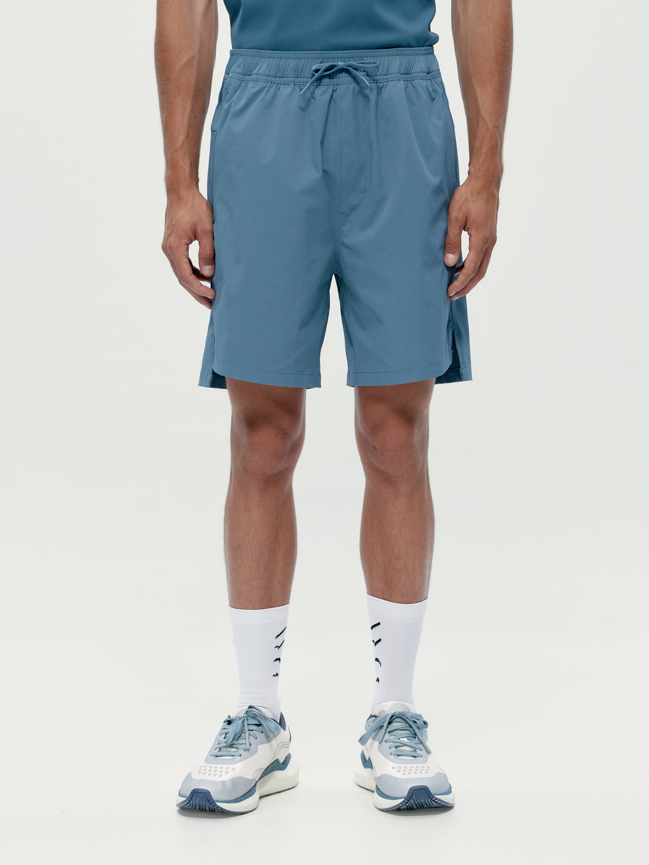 Short men's sports training running NATRON 2.0 BORN Blue