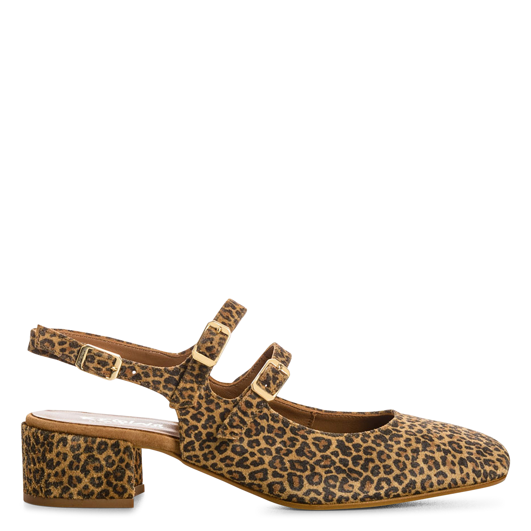 Leather Mary Janes REQINS Brown