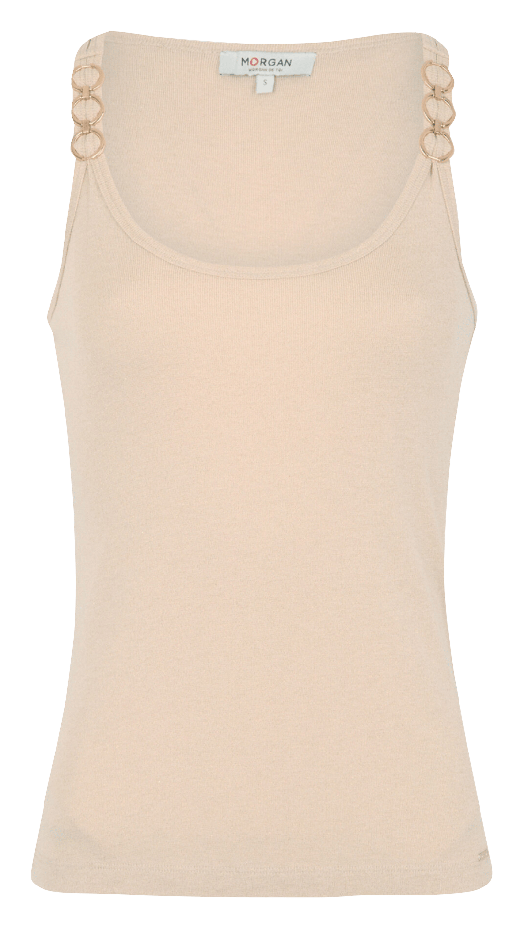 Débardeur col rond MORGAN Beige