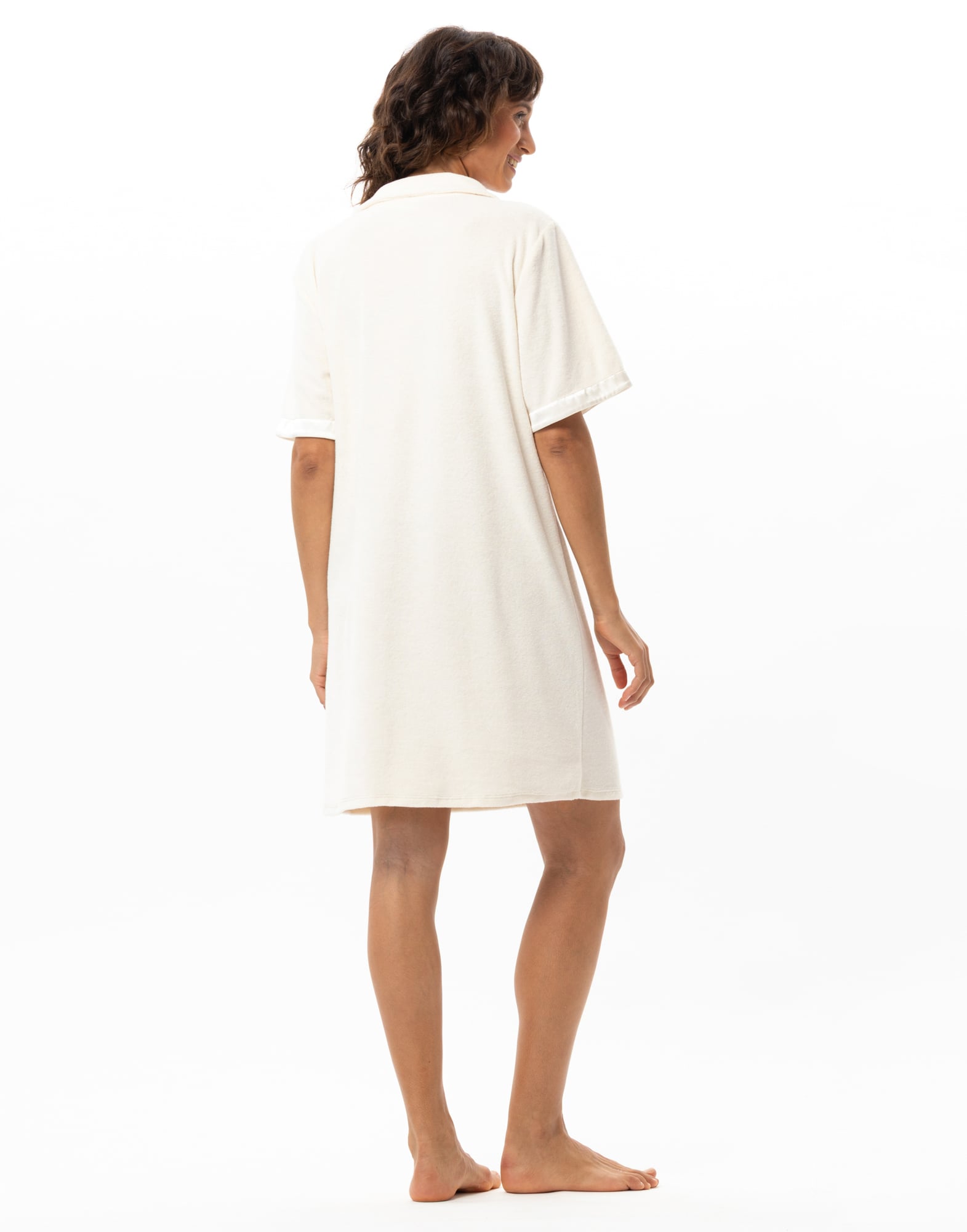Terrycloth towelling dress LE CHAT White