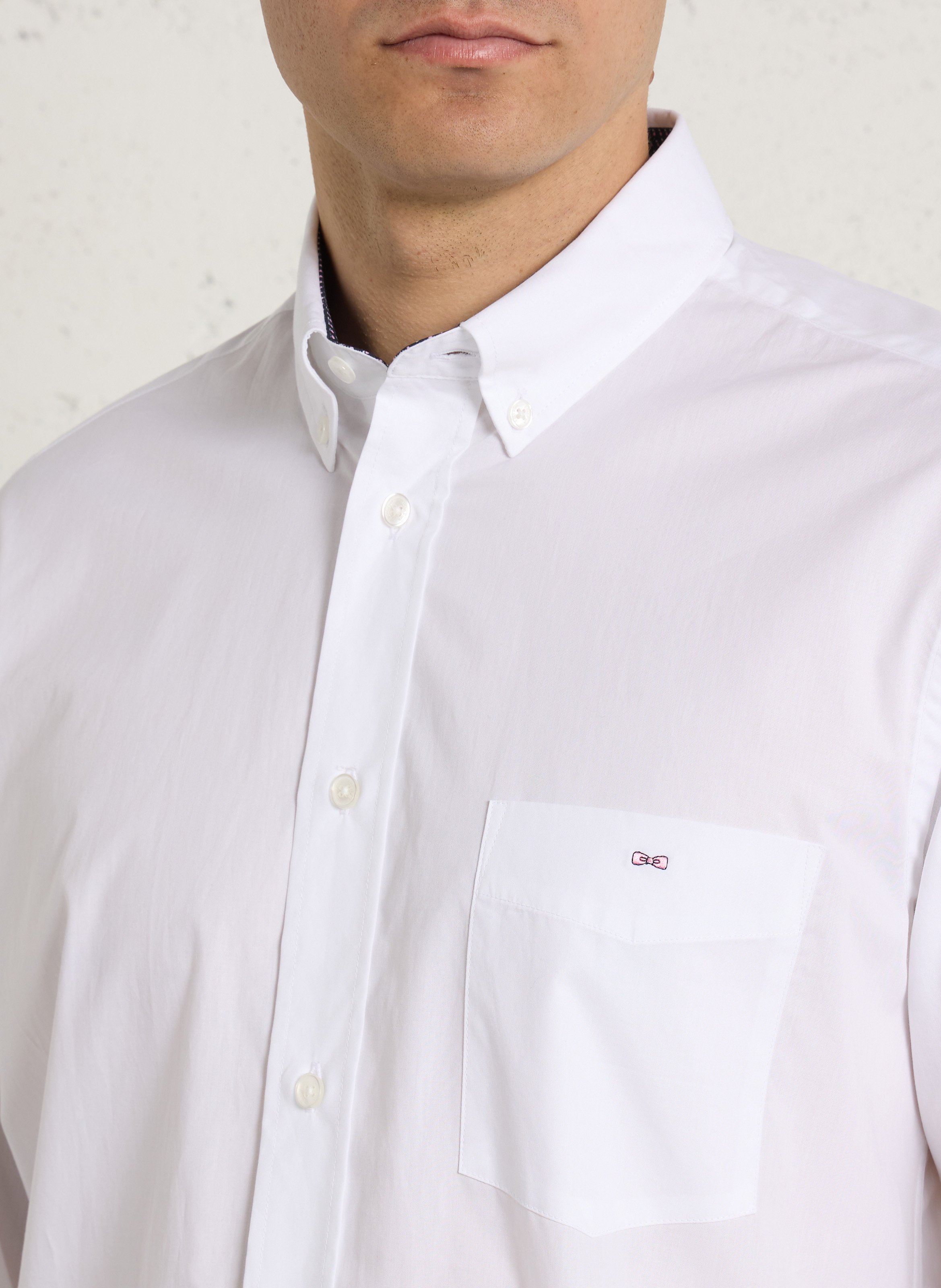 Cotton shirt with classic collar EDEN PARK White