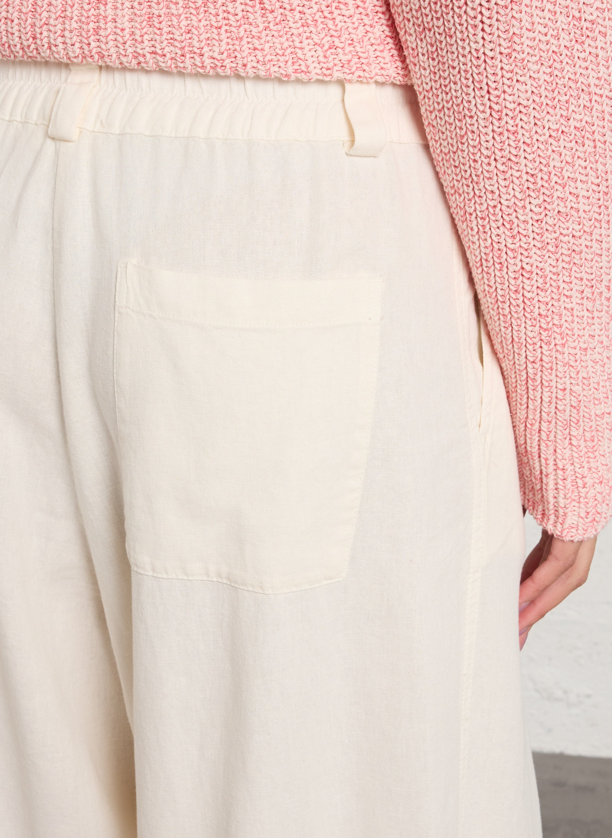 Pantalon ballon en lin mélangé AMERICAN VINTAGE Beige