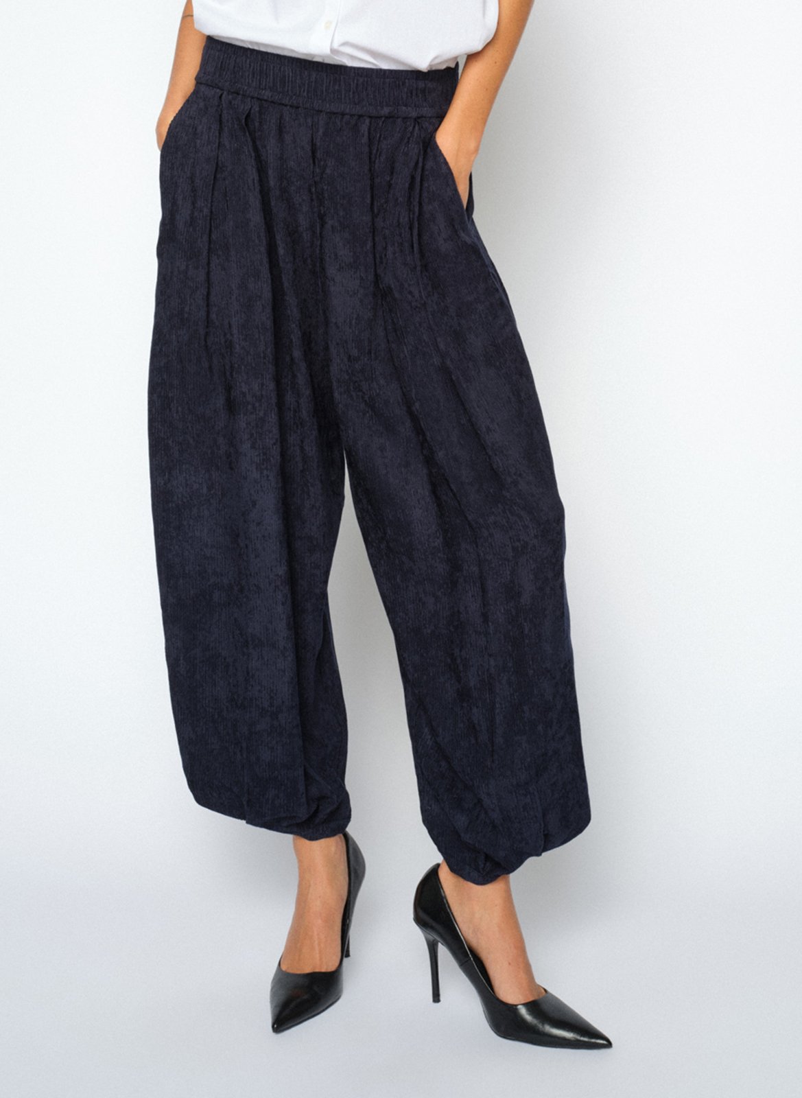 Pantalon large taille haute MOS MOSH Bleu
