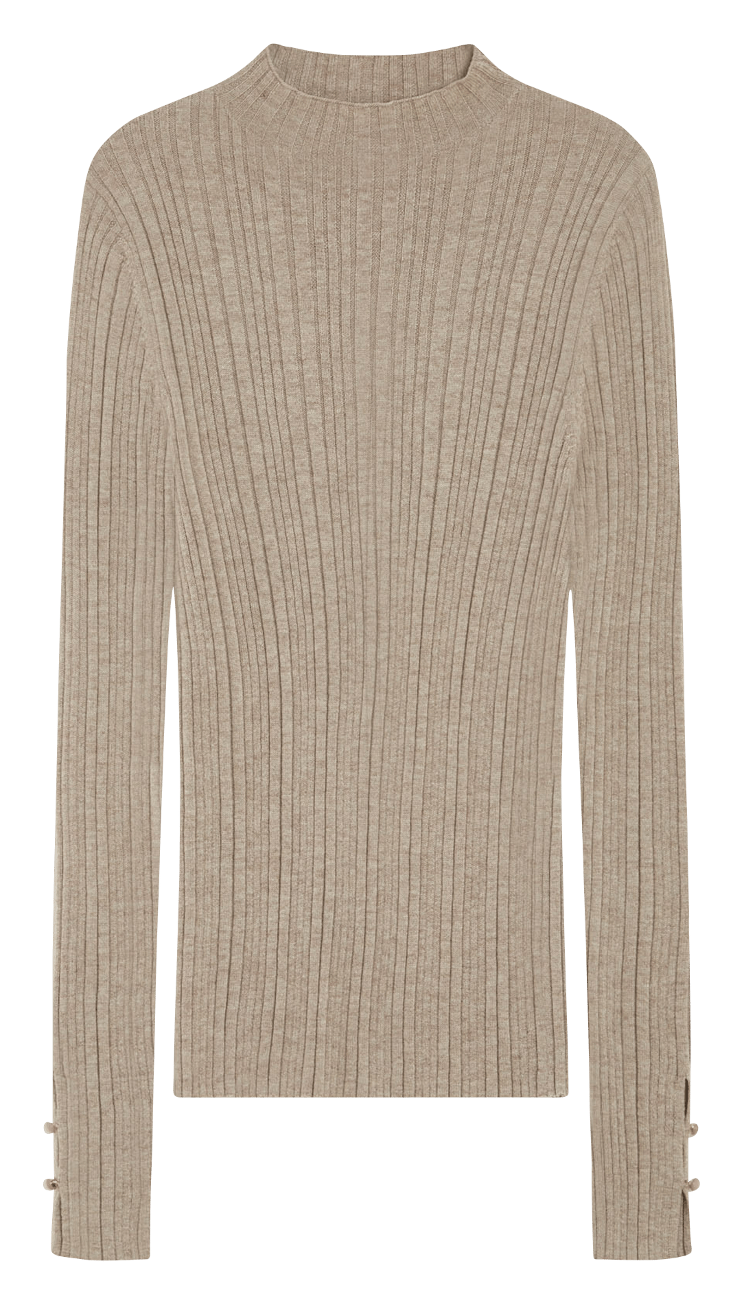 Ribbed fitted sweater GRACE ET MILA Brown