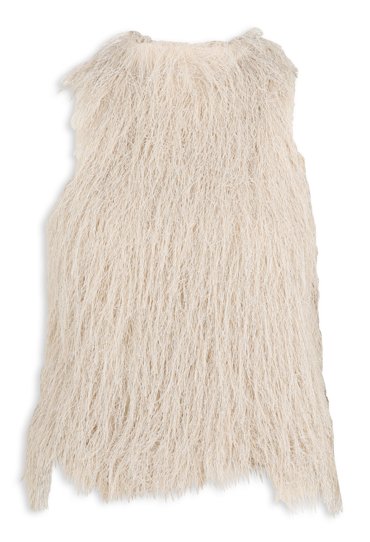Frayed fabric top LIU JO Beige