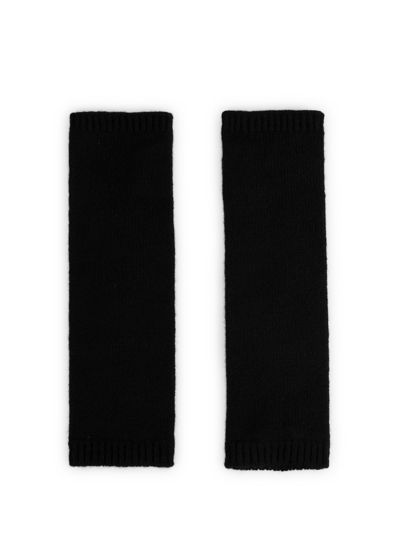 Ribbed cashmere mittens SAISON 1865 Black