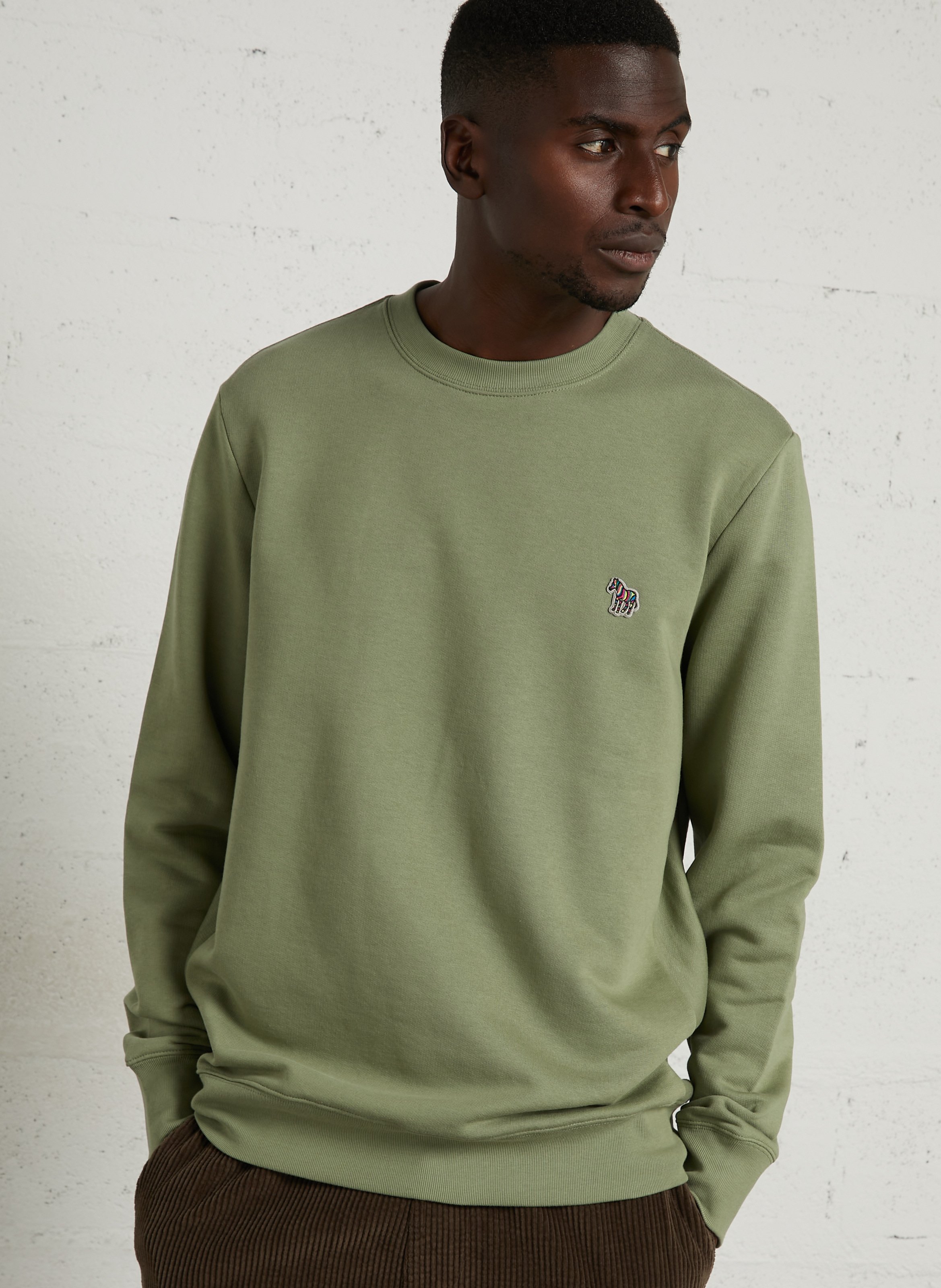 Sweat col rond en coton bio PAUL SMITH