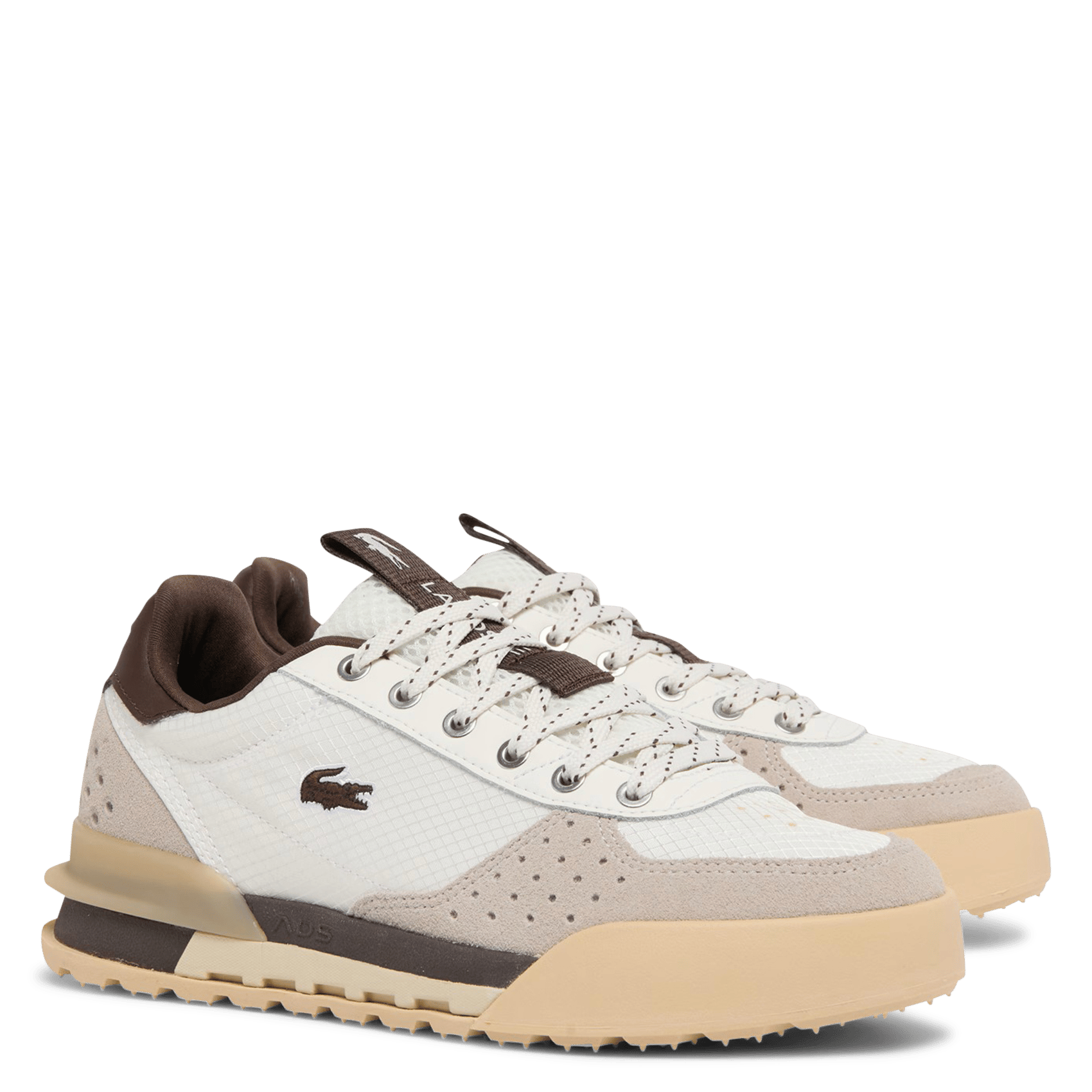 Baskets basses en cuir LACOSTE Blanc
