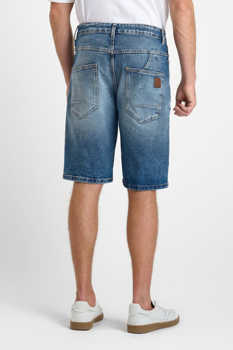 Buttoned denim Bermuda shorts LE TEMPS DES CERISES Blue