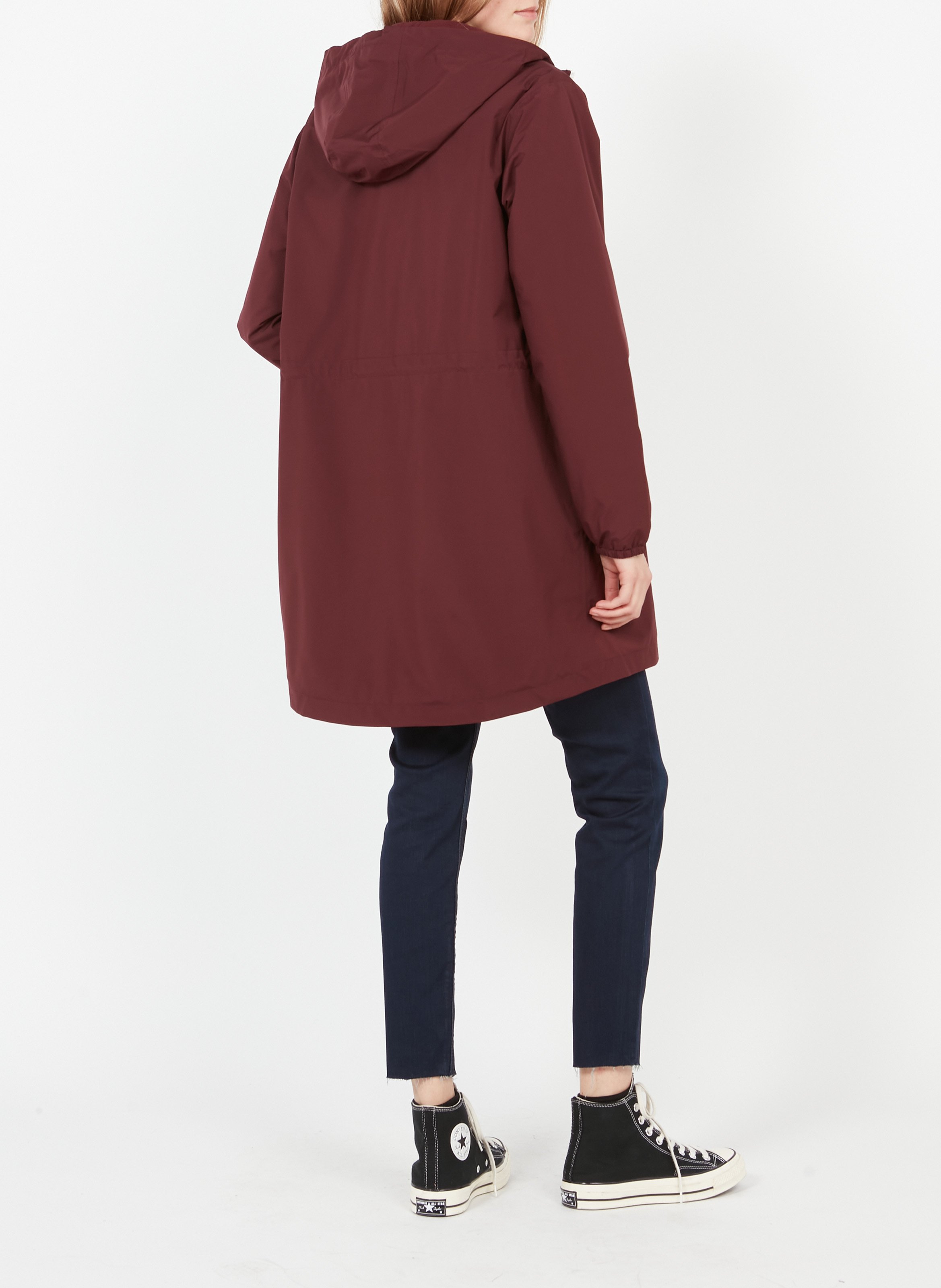 Hooded waterproof windbreaker FLOTTE Plums