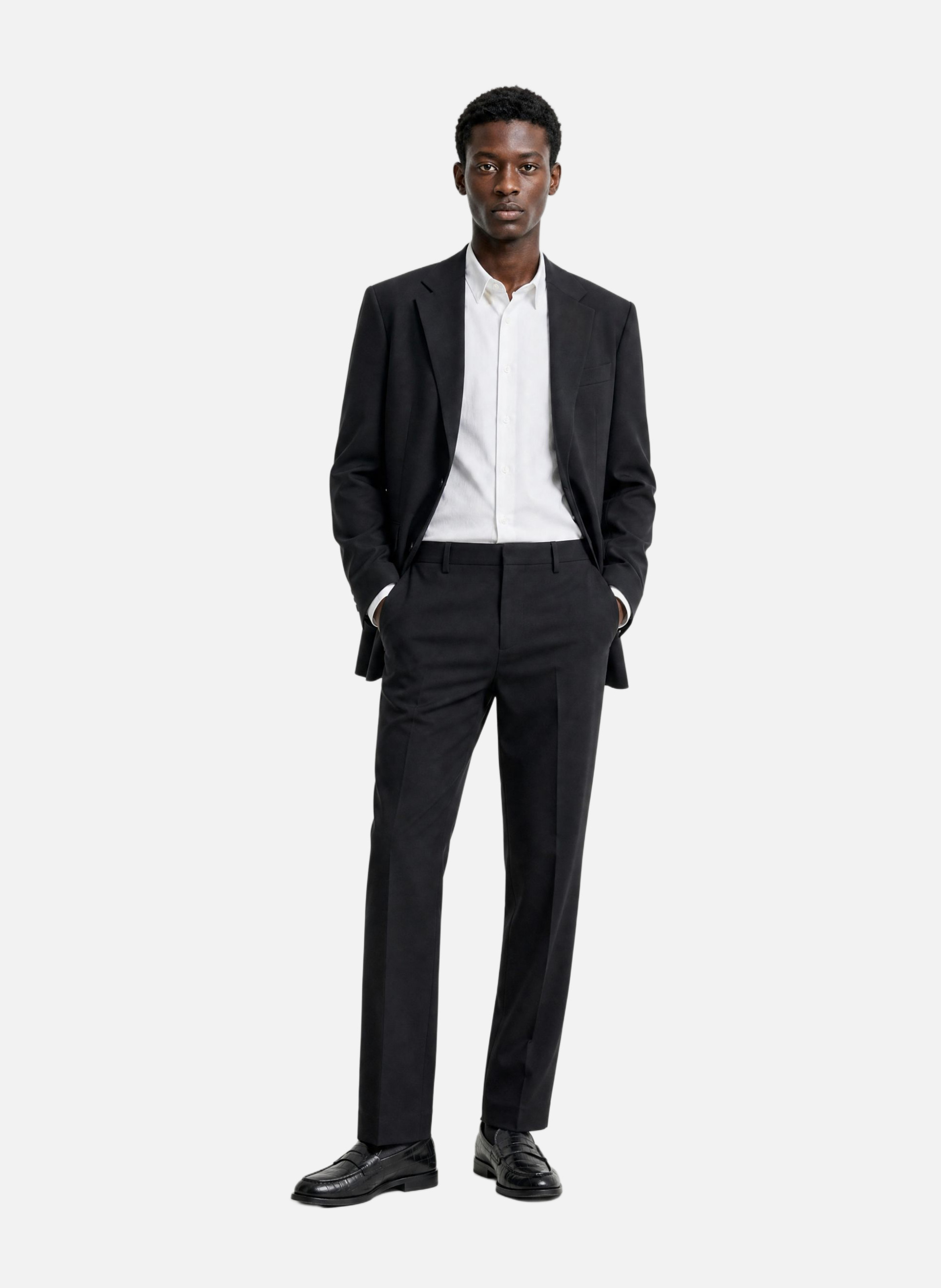 Straight wool suit trousers THE KOOPLES Black