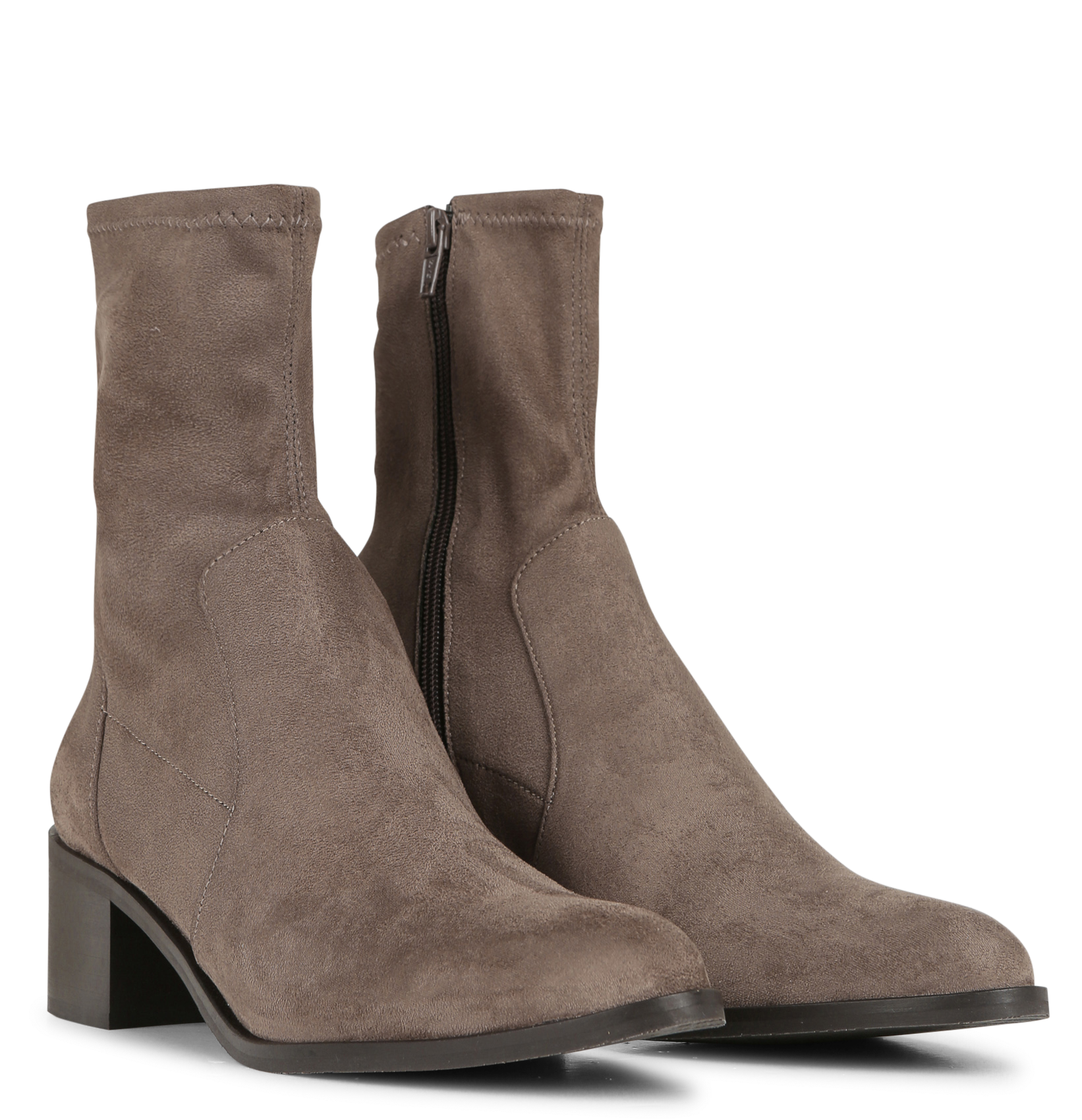 Bottines effet cuir velours JB MARTIN Beige