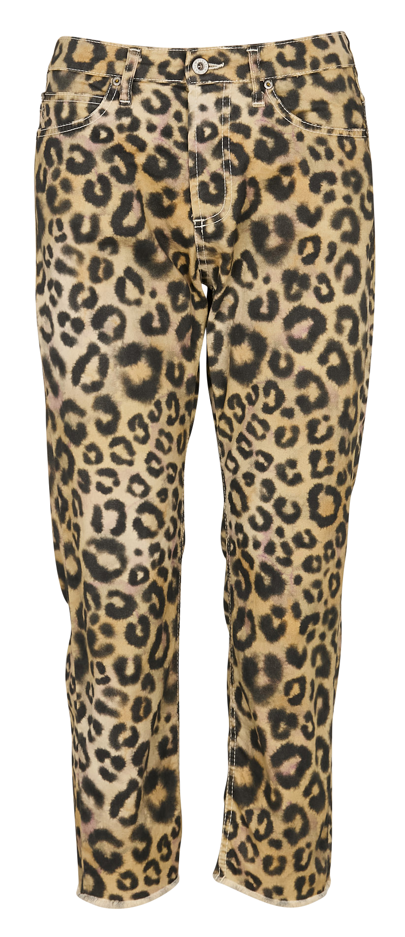 Girlfriend-Hose aus Baumwollmischung PLEASE Mehrfarbig