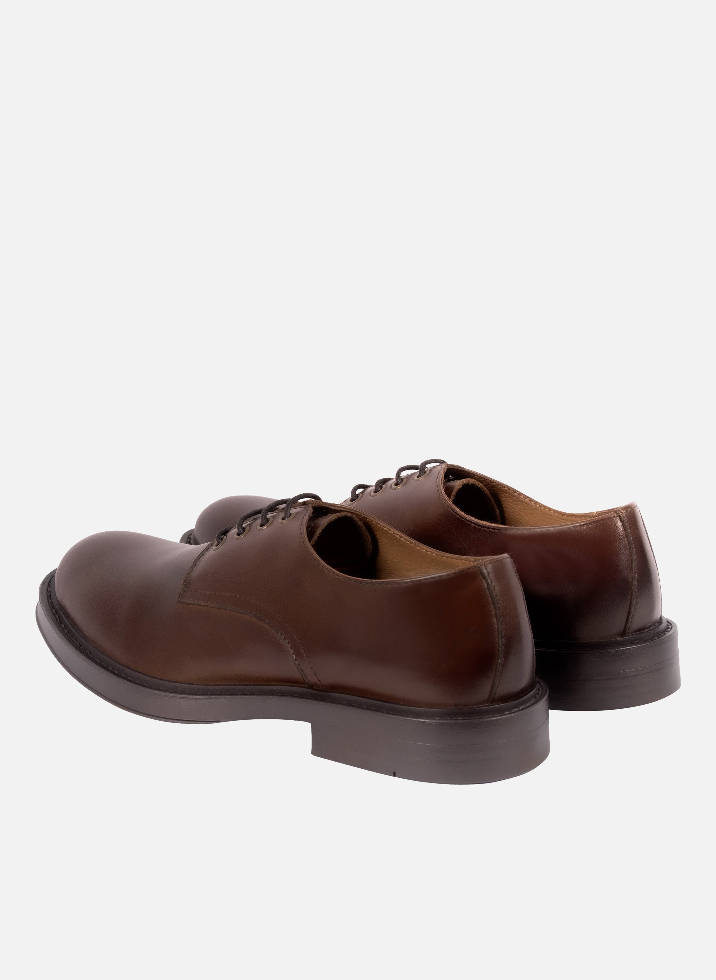 Rubber leather derbies JULES & JENN Brown