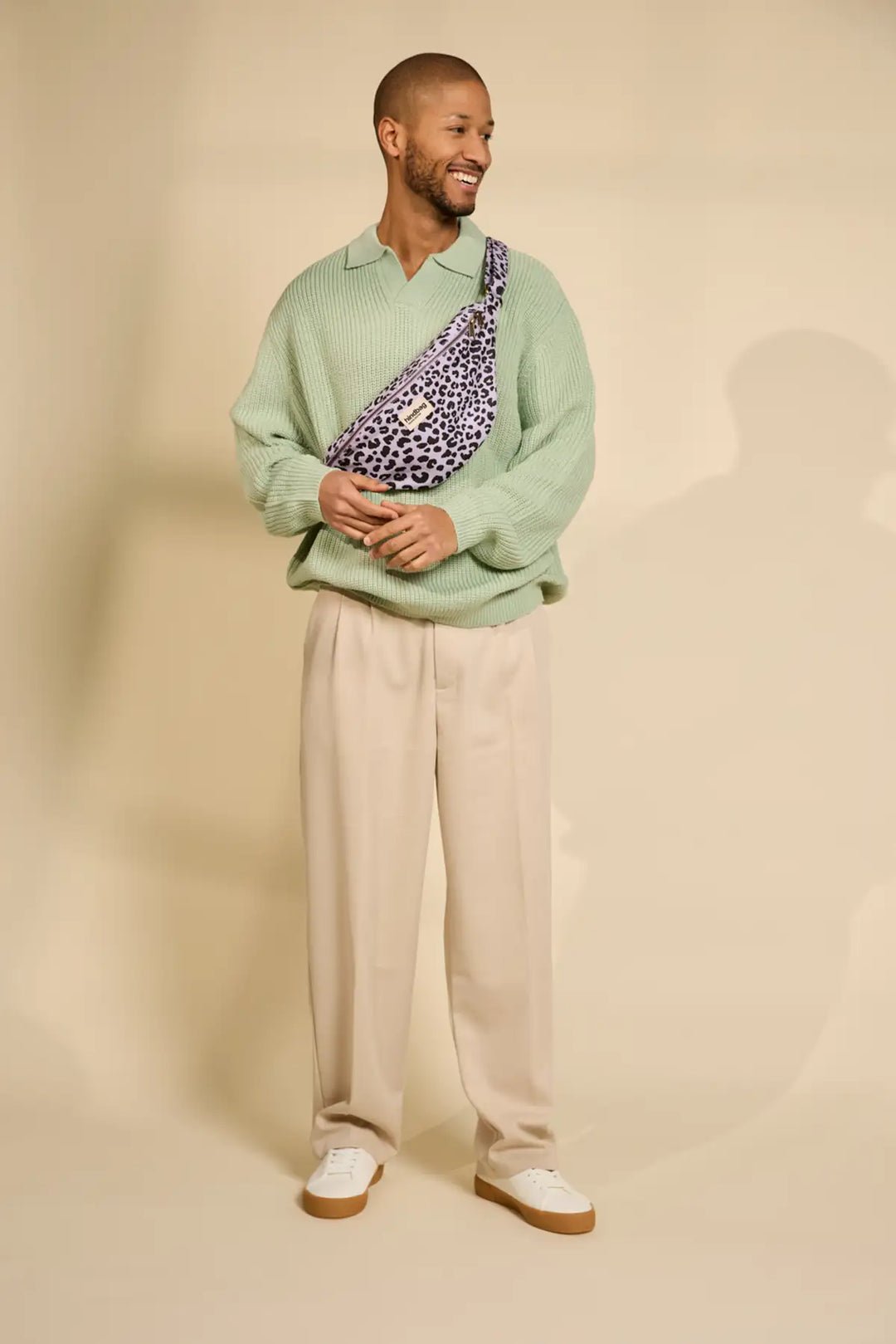 Cotton waist bag HINDBAG Purple