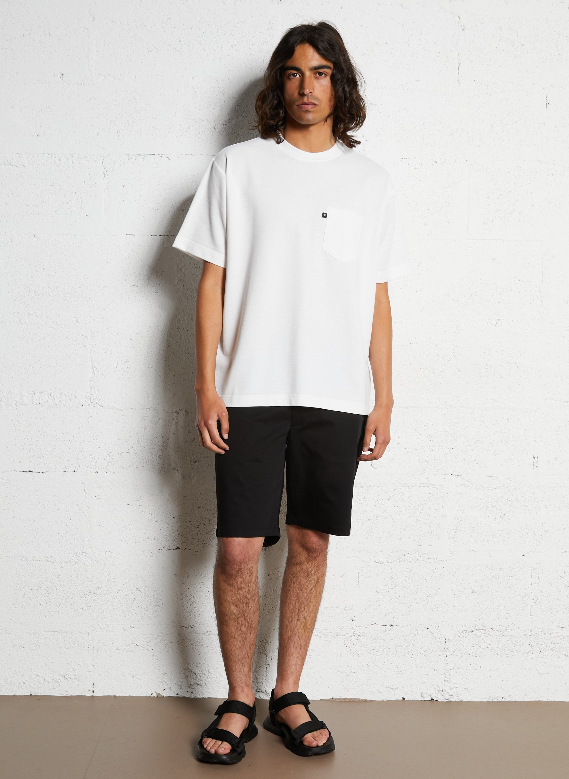 Tee-shirt droit uni à poche poitrine CHEVIGNON Blanc