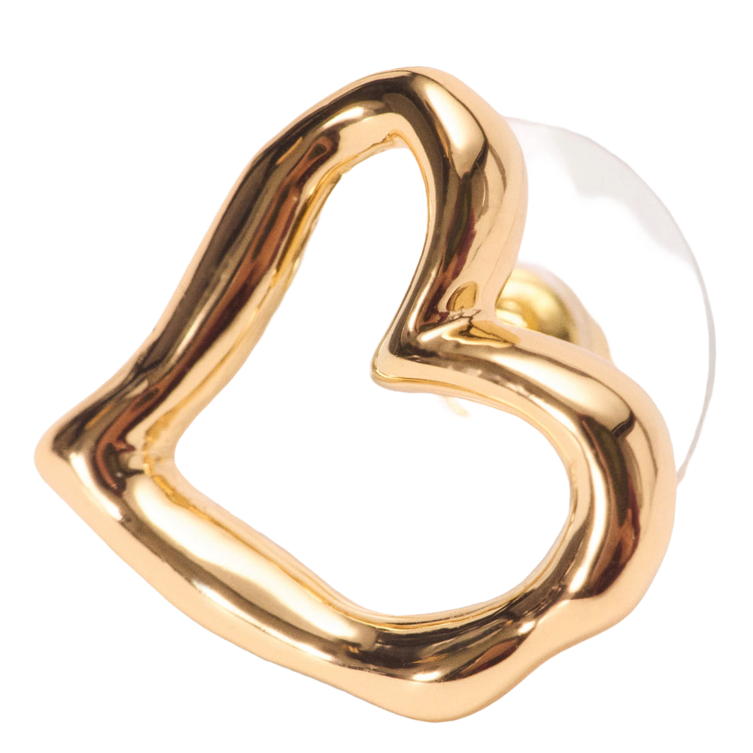 Heart-shaped earrings MAJE Golden