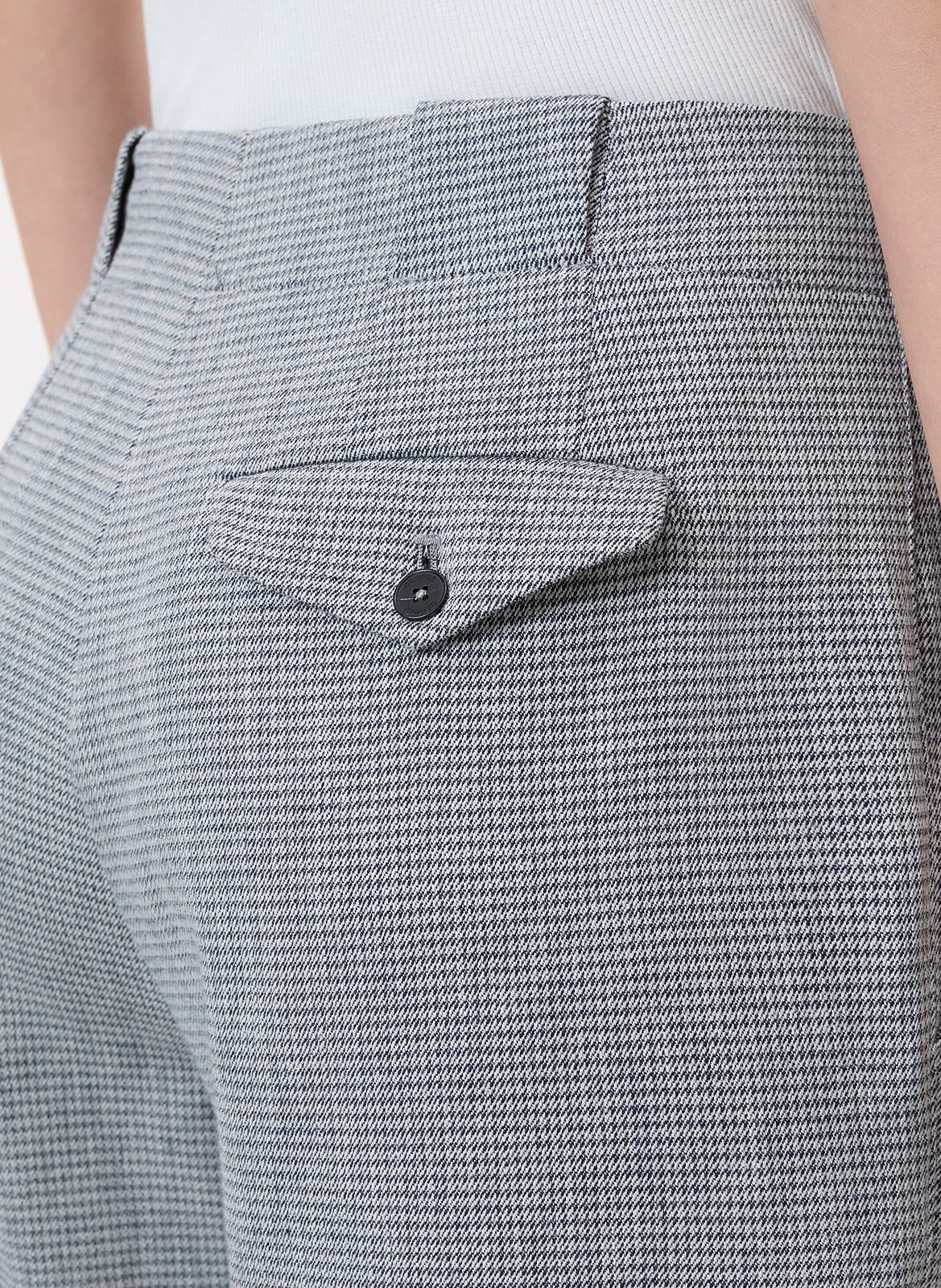 Wide leg printed pleated pants CLOSED Grey