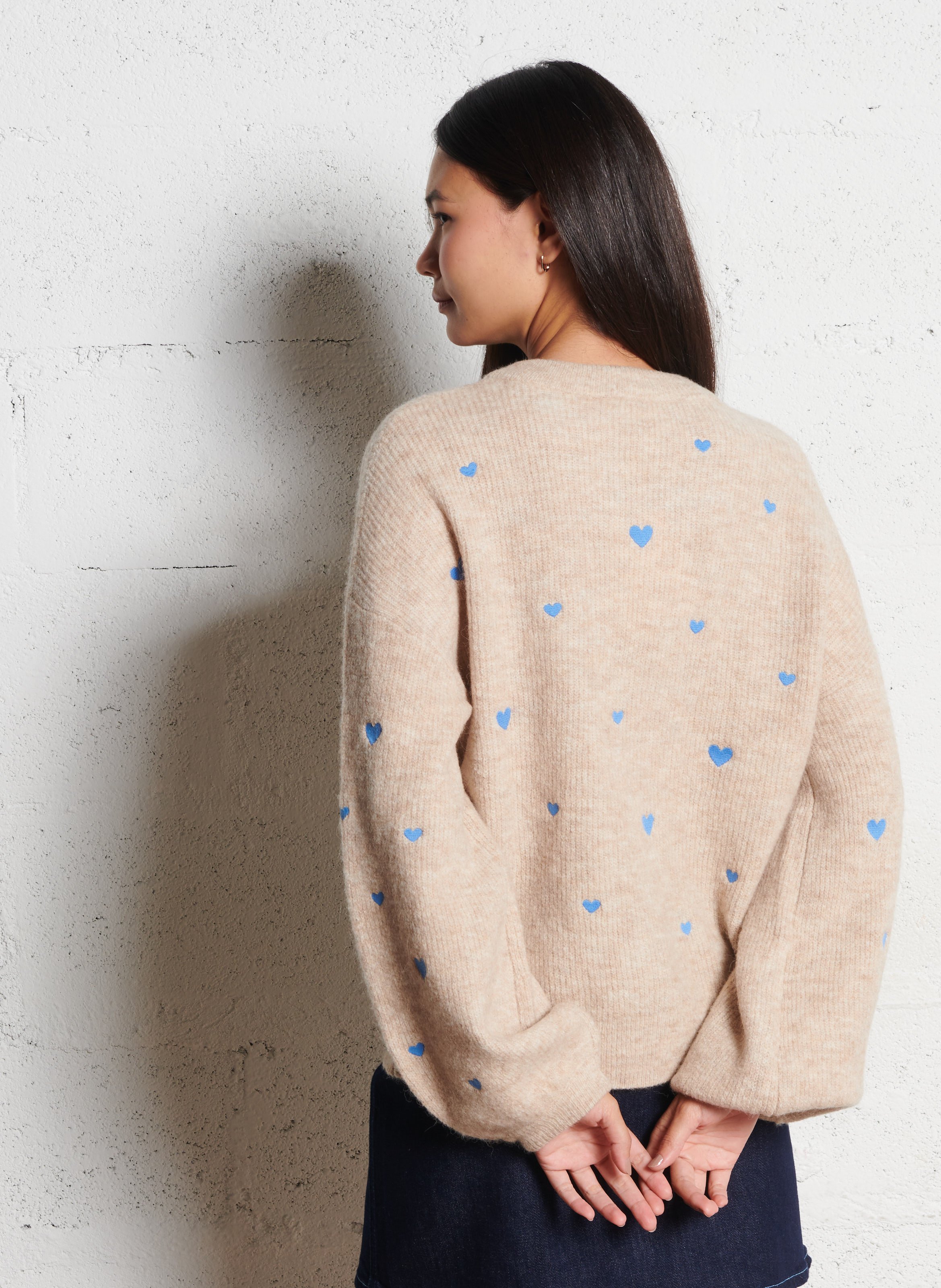 Pull col rond  FABIENNE CHAPOT Blanc