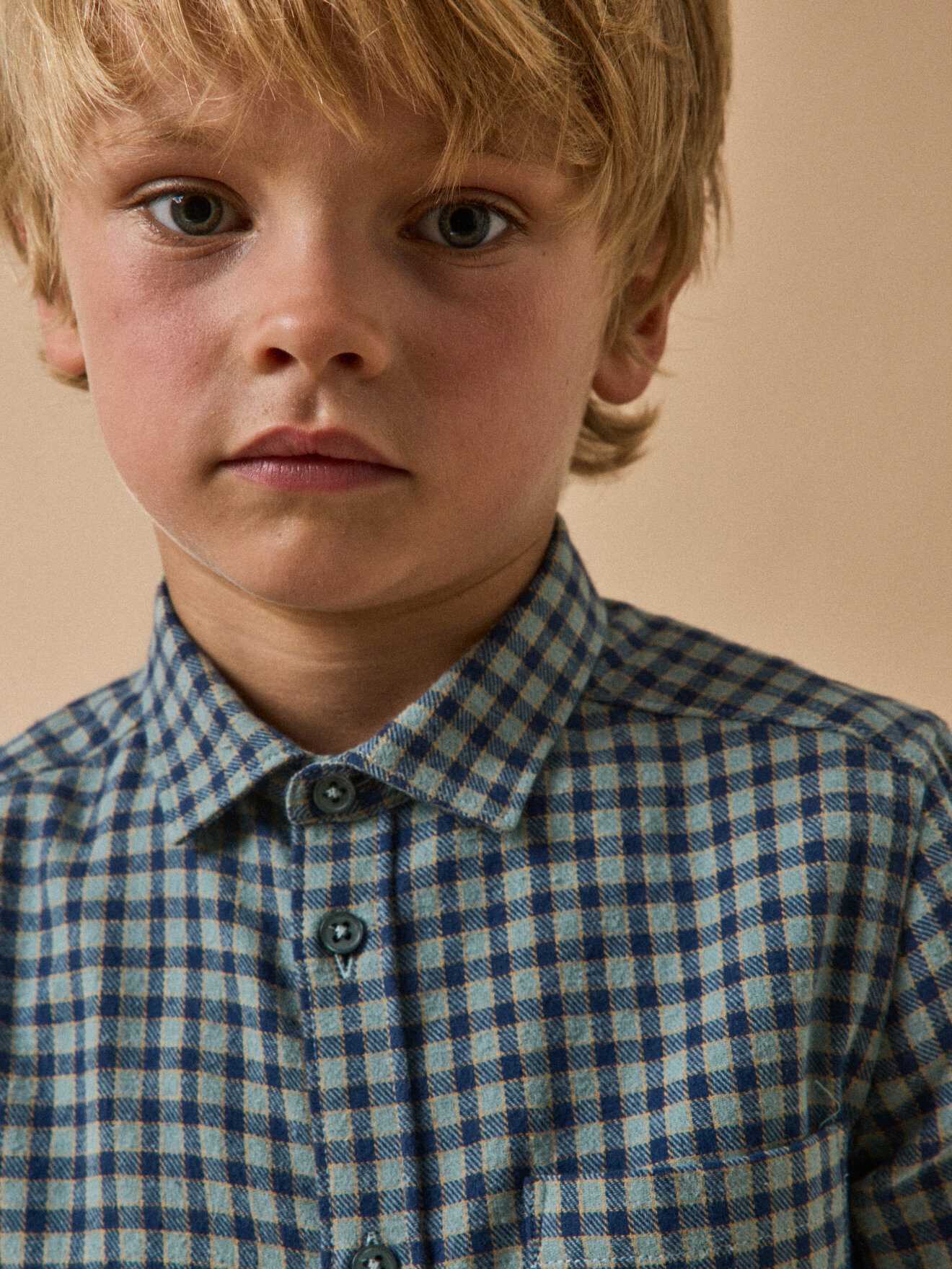 Flannel shirt CYRILLUS Blue