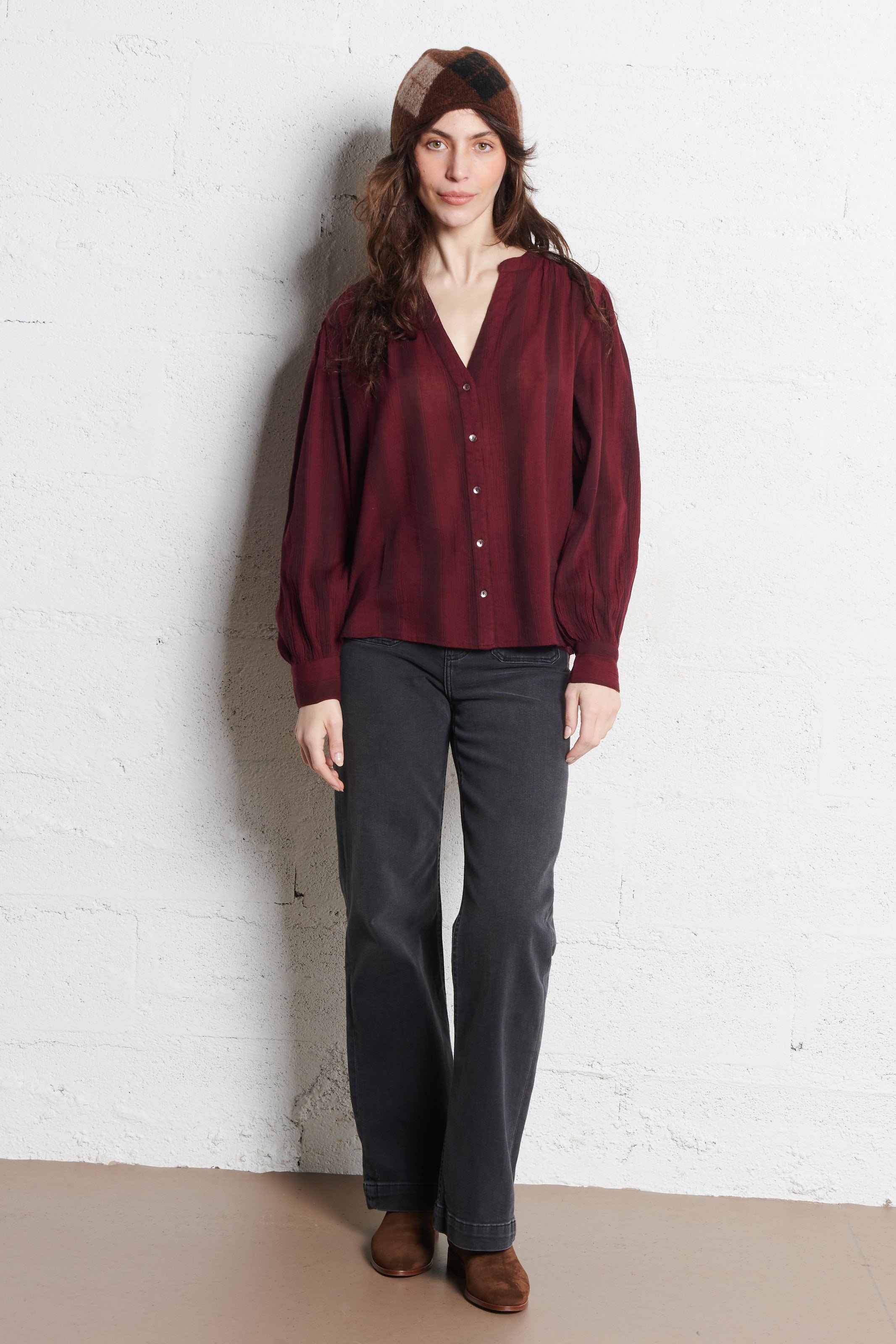 Jean large en coton mélangé SUD EXPRESS Noir