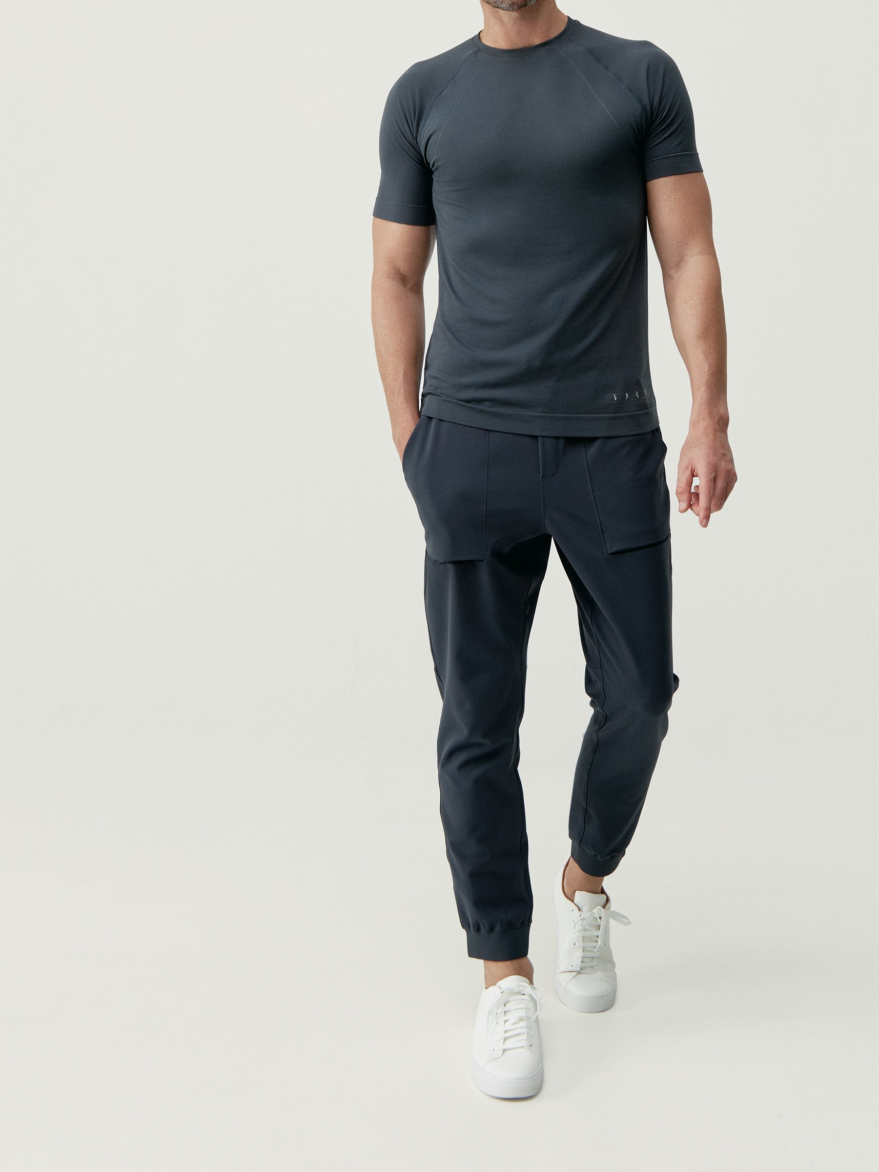 Short-sleeve performance sports t-shirt BORN LIVING YOGA Grey