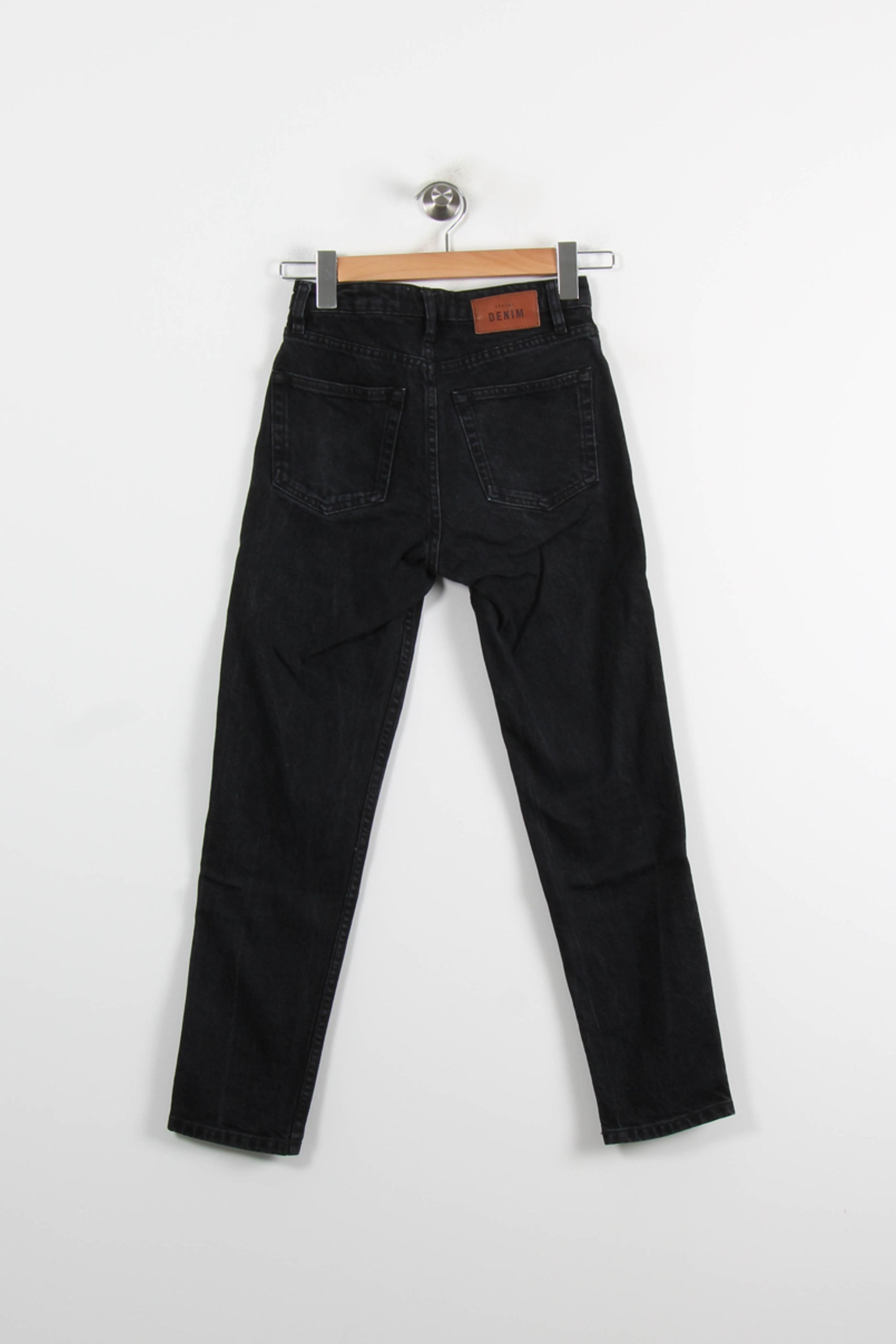 Cropped slim jeans with studs SEZANE - Seconde main Black