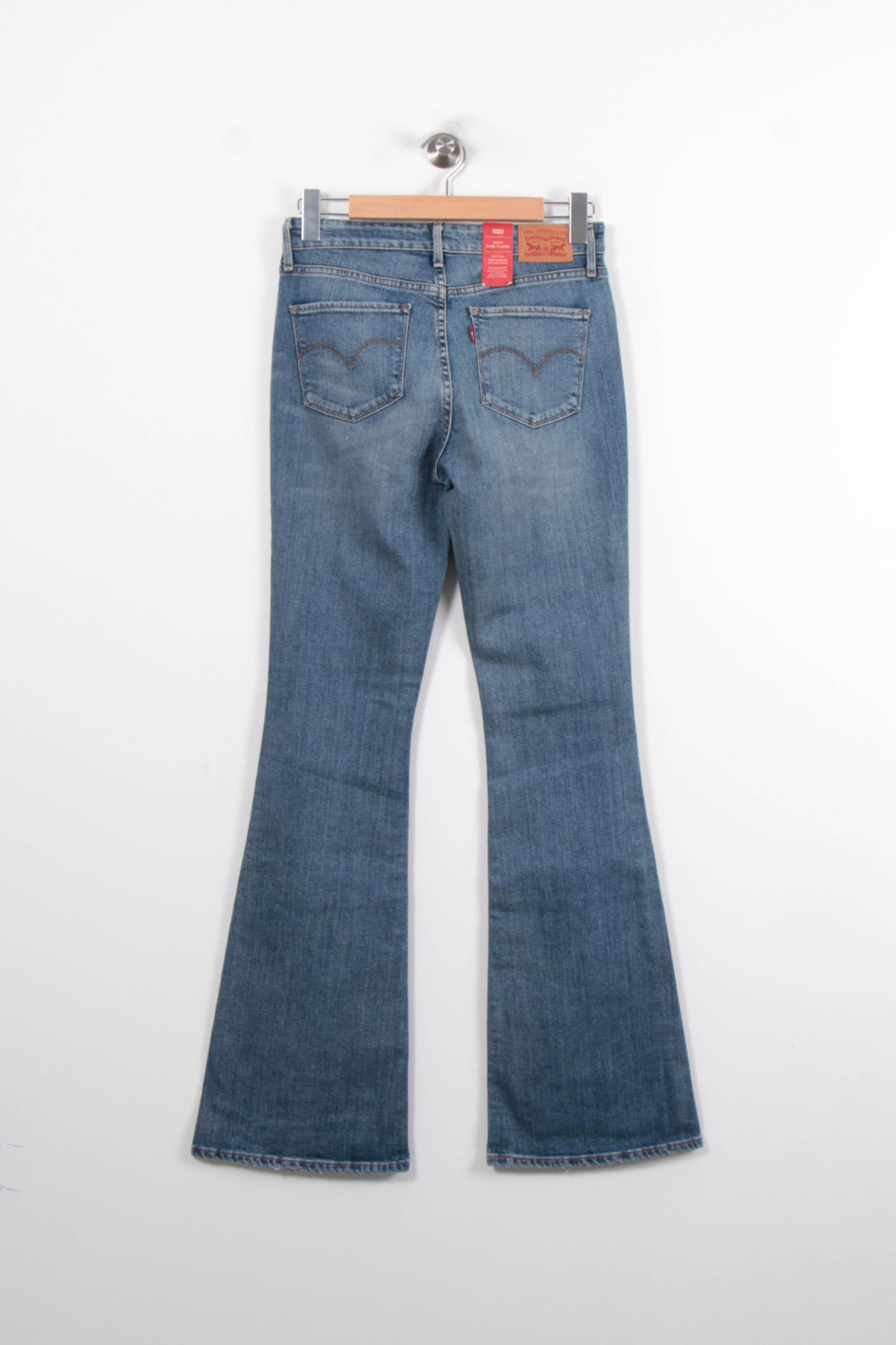 Cropped slim jeans with studs LEVI'S - Seconde main Blue