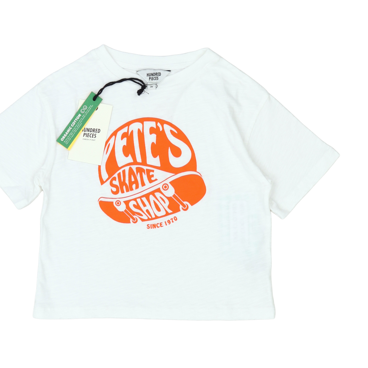 White Kids T-shirt - 3 years HUNDRED PIECES- Seconde main White