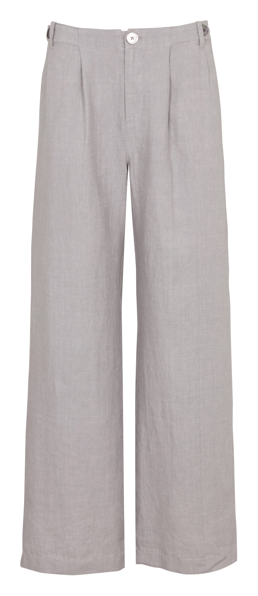 Rechte linnen pantalon NICE THINGS Grijs