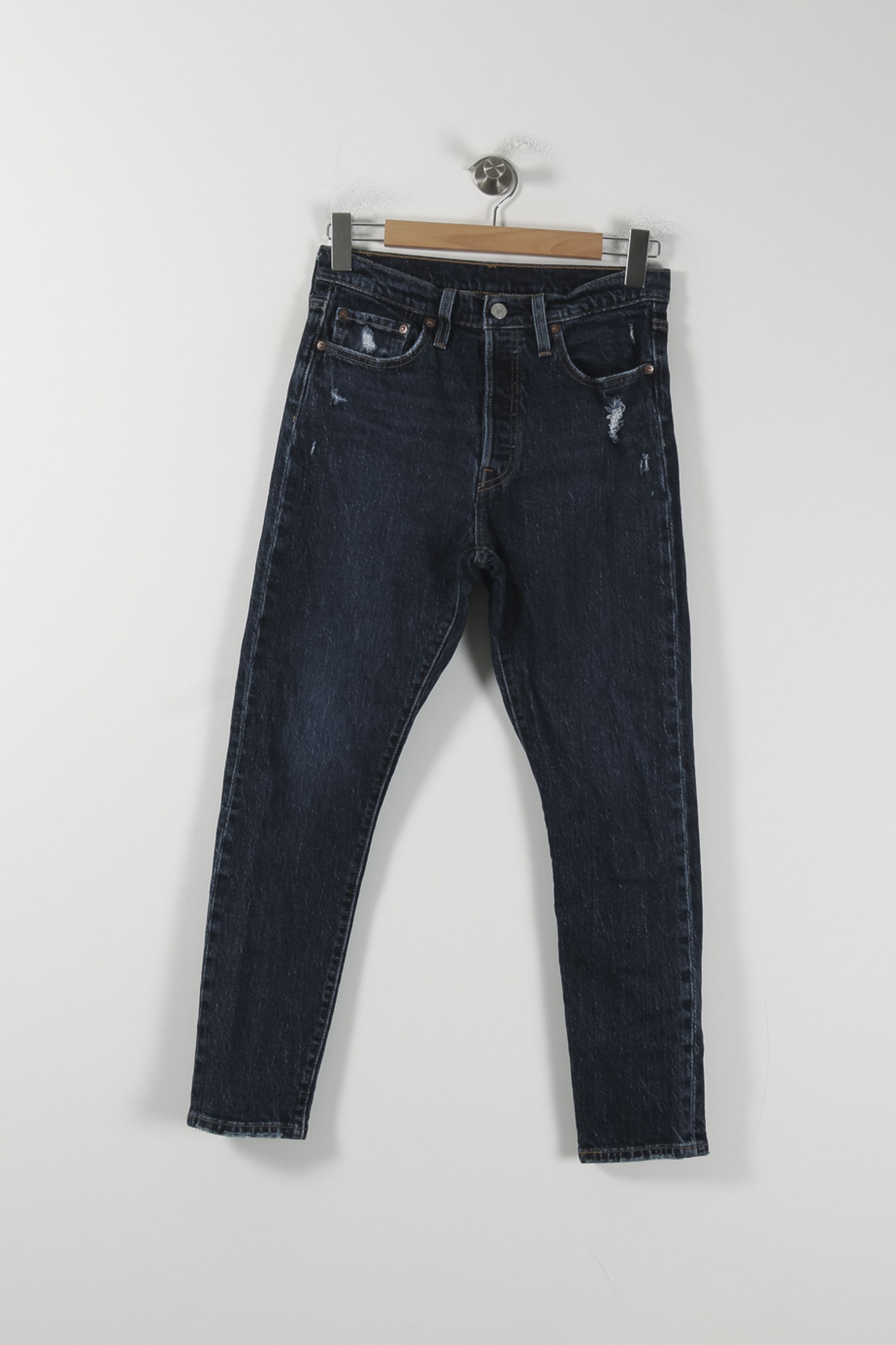 Cropped slim jeans with studs LEVI'S - Seconde main Blue