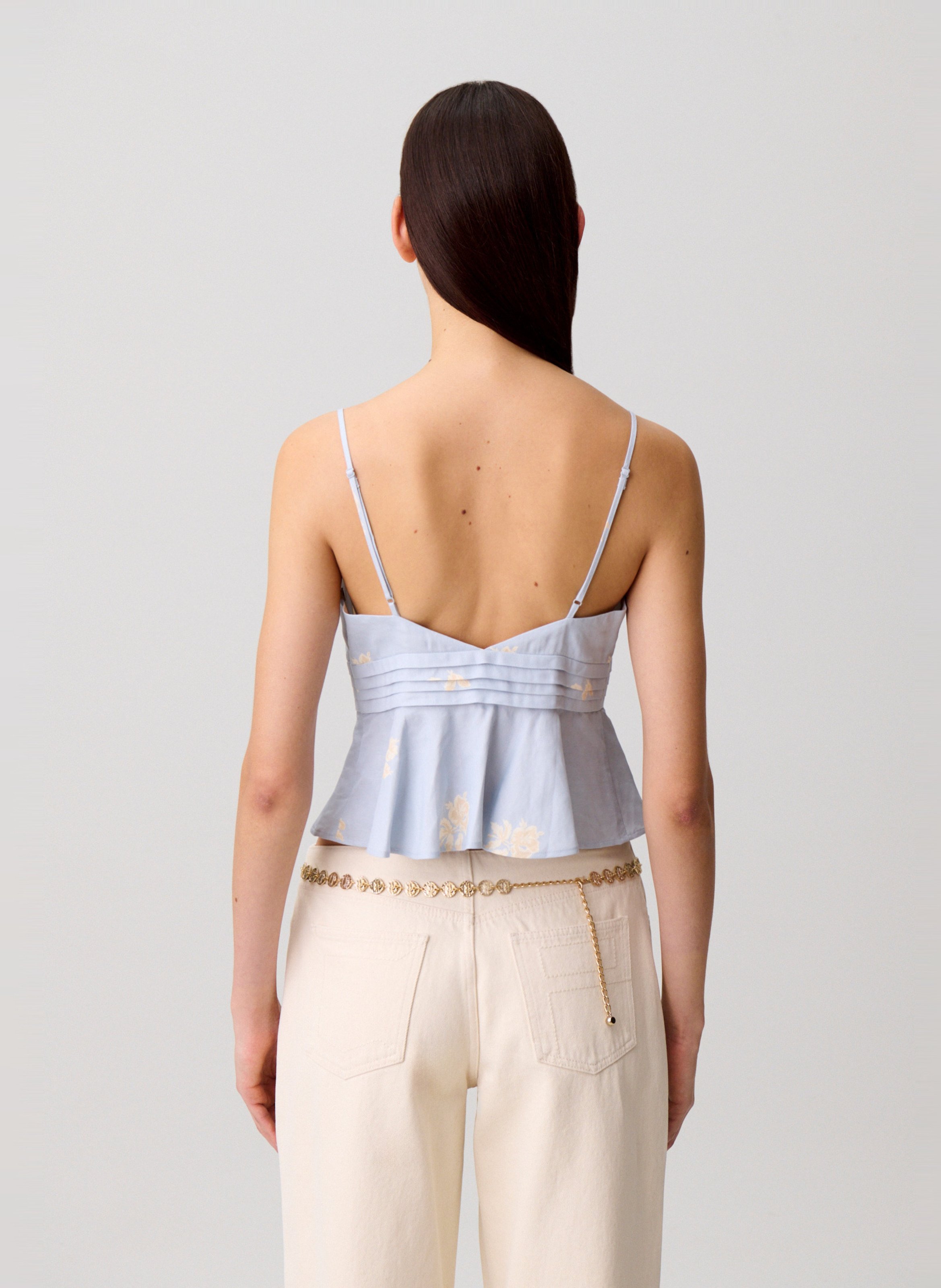 Top droit imprimé CLAUDIE PIERLOT Multicolore