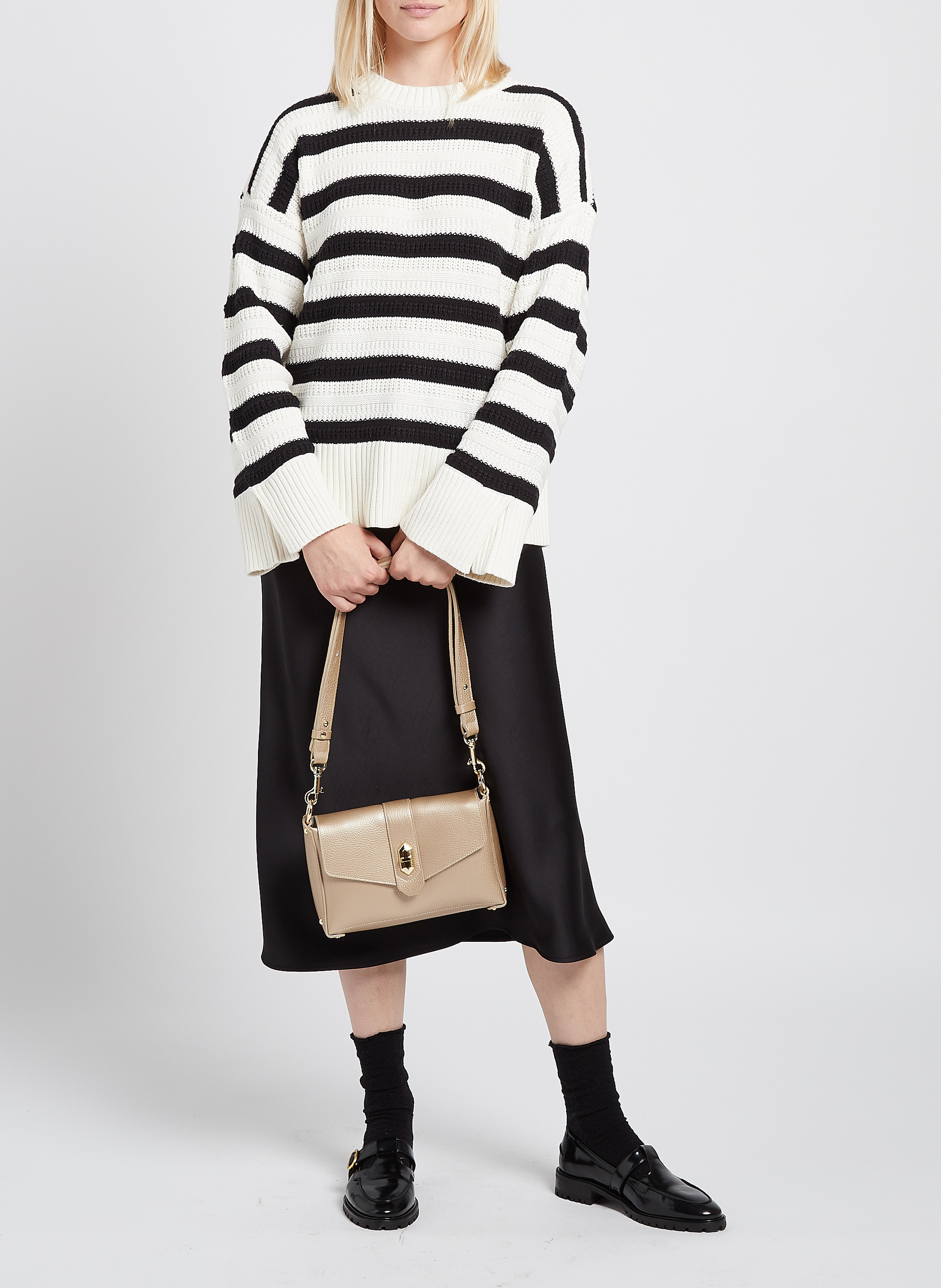 Sac bandoulière en cuir  LANCASTER PARIS Doré